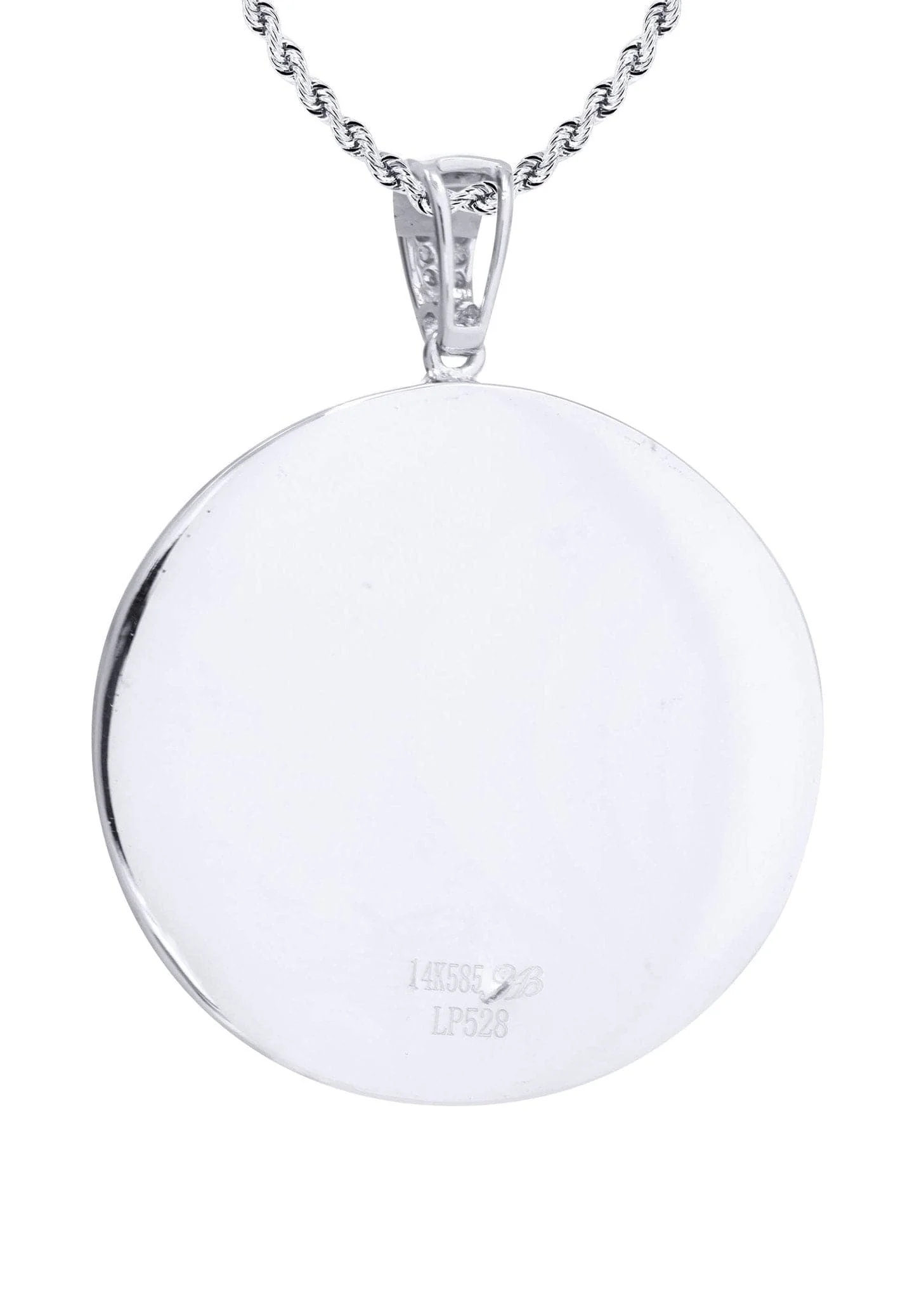 10K White Gold Medusa Diamond Necklace  | 1.37 Carats - Image 3