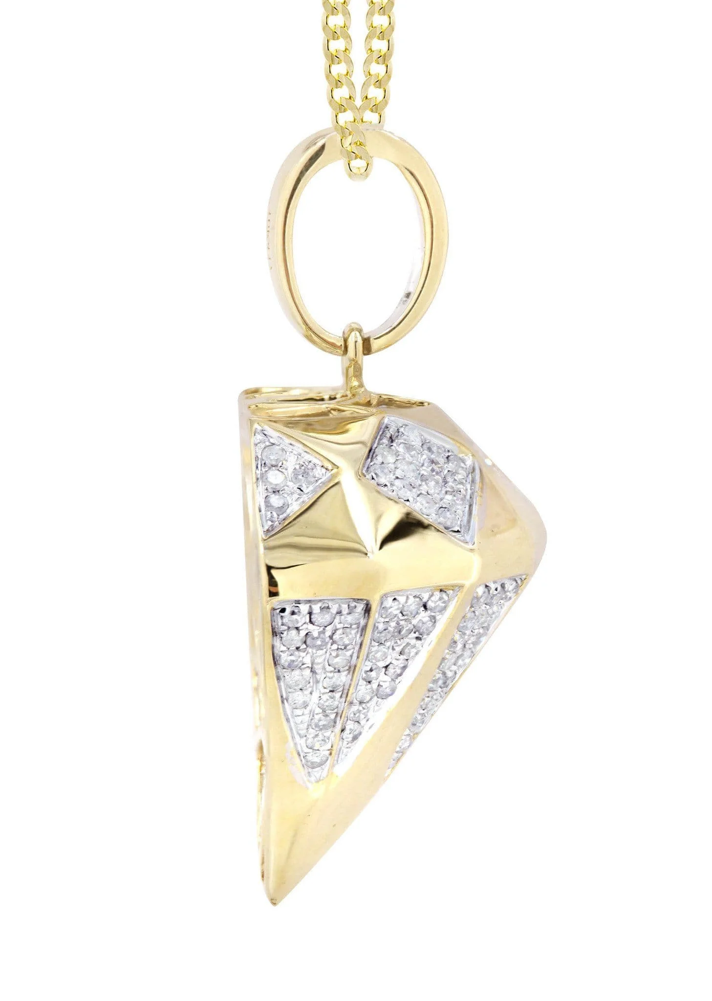 10K Yellow Gold Diamond Necklace | 0.91 Carats - Image 4