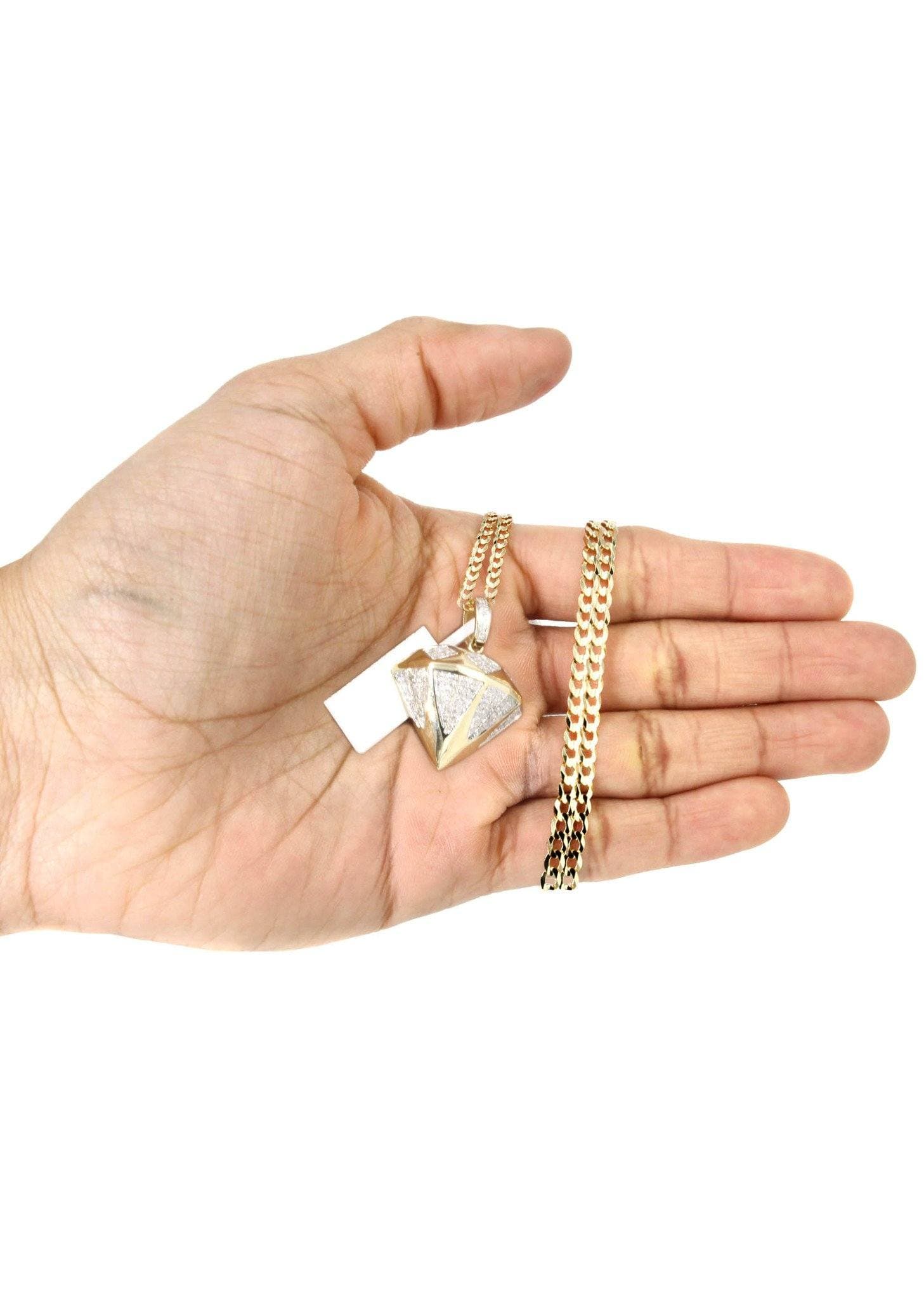 10K Yellow Gold Diamond Necklace | 0.91 Carats - Image 5