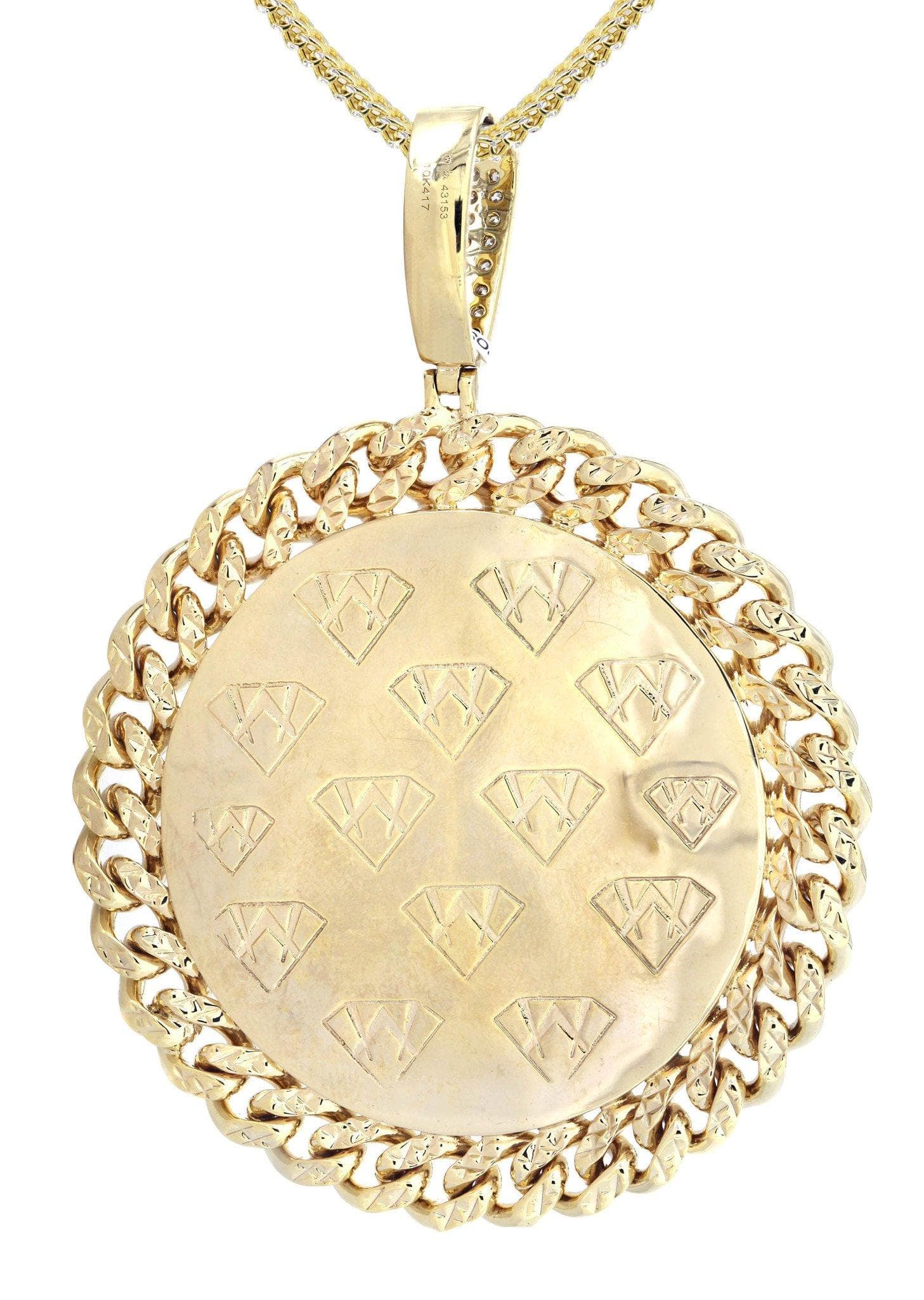 10K Yellow Gold Pharaoh Diamond Necklace | 4.44 Carats - Image 3