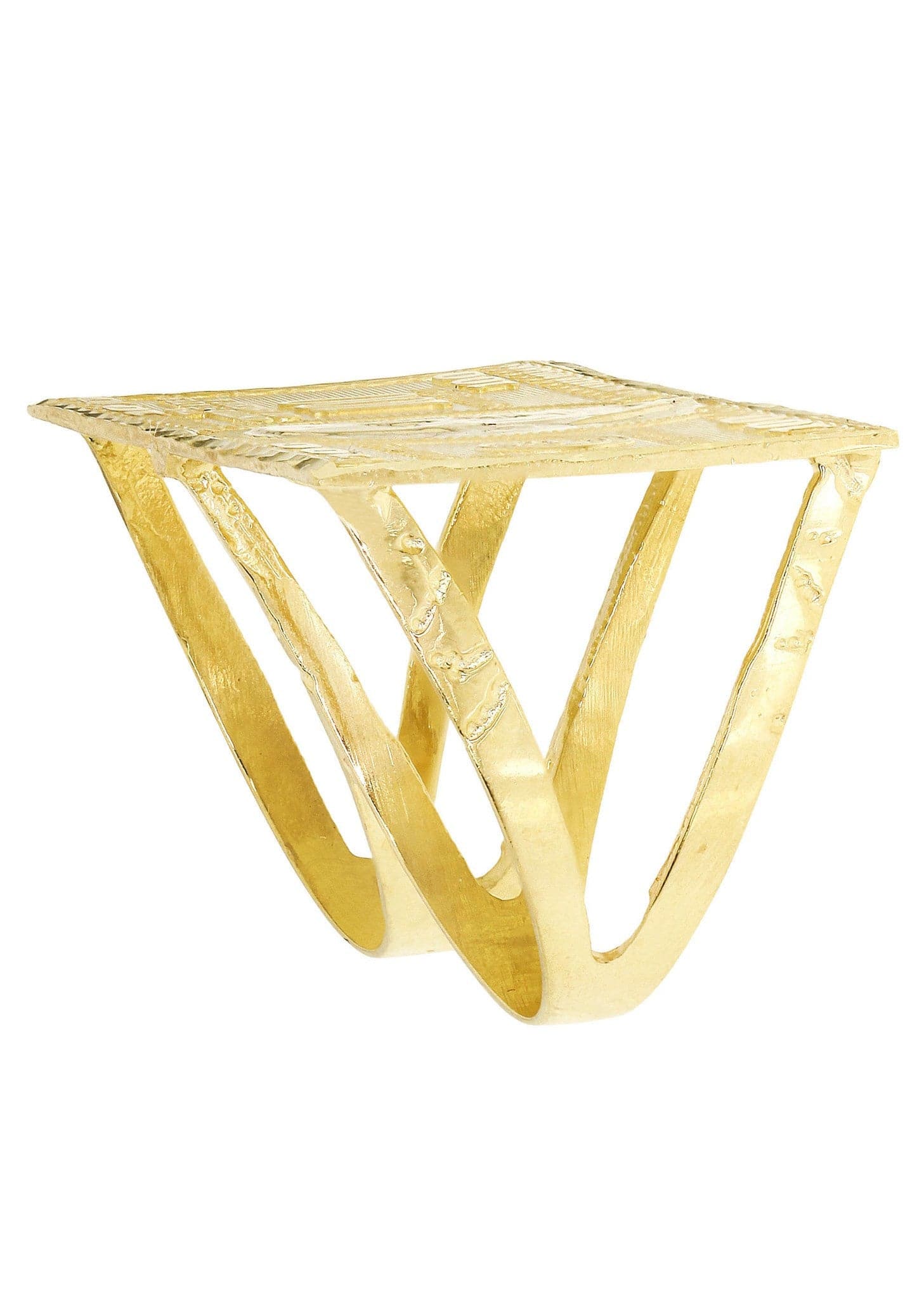 $100 Dollar Bill  10K Gold Mens Ring | 10.2 Grams - Image 3