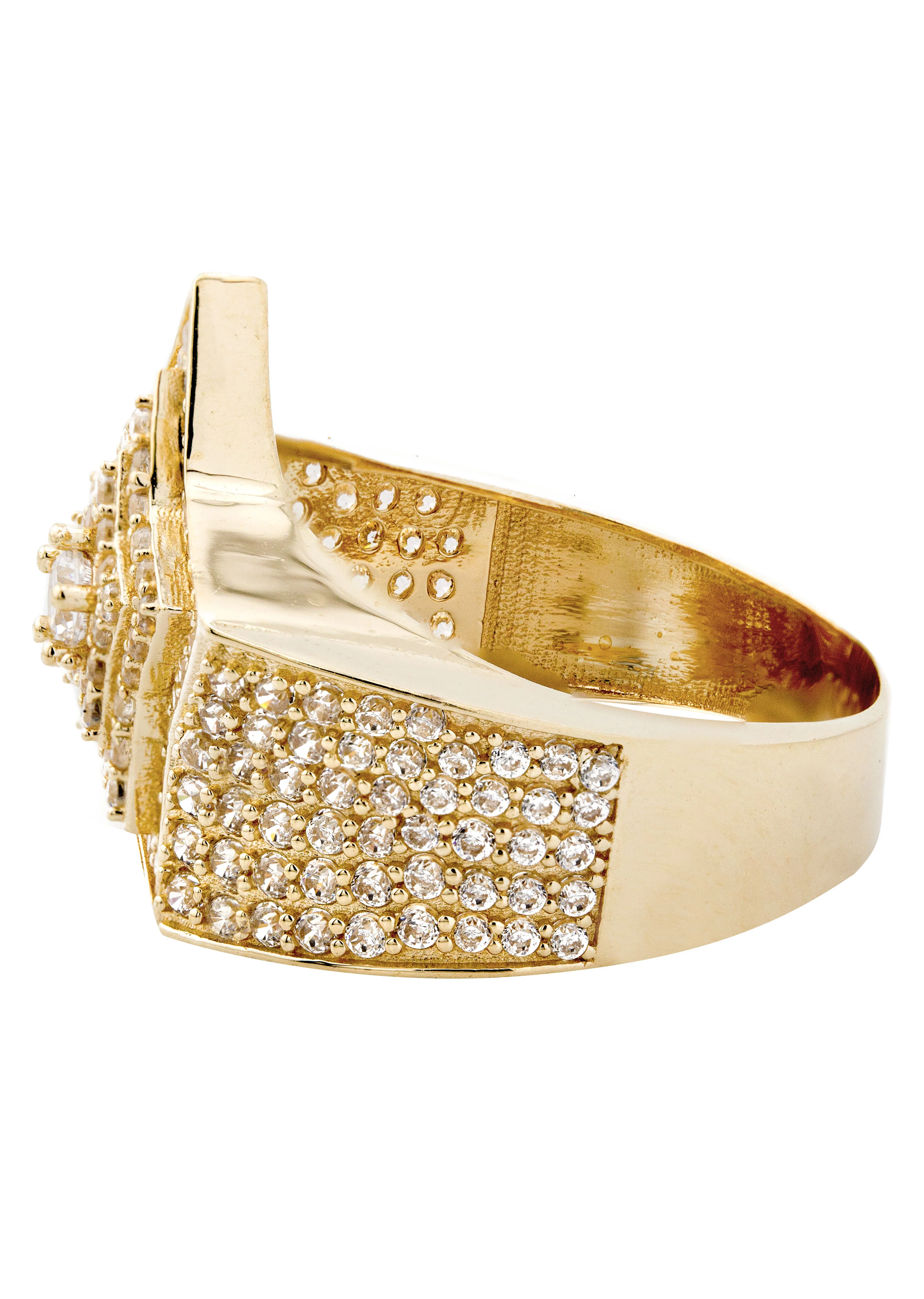 10K Gold Cz Star Ring For Men | 6.6 Grams - Image 2