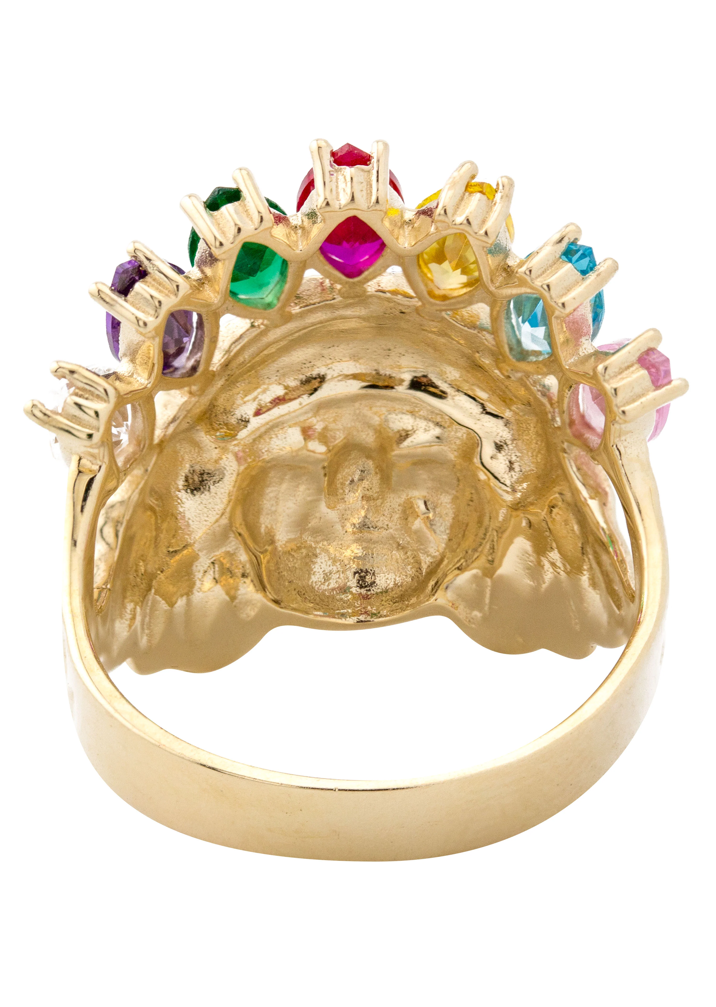 10K Gold Indian Chief Ring For Men | 7.7 Grams - Image 3