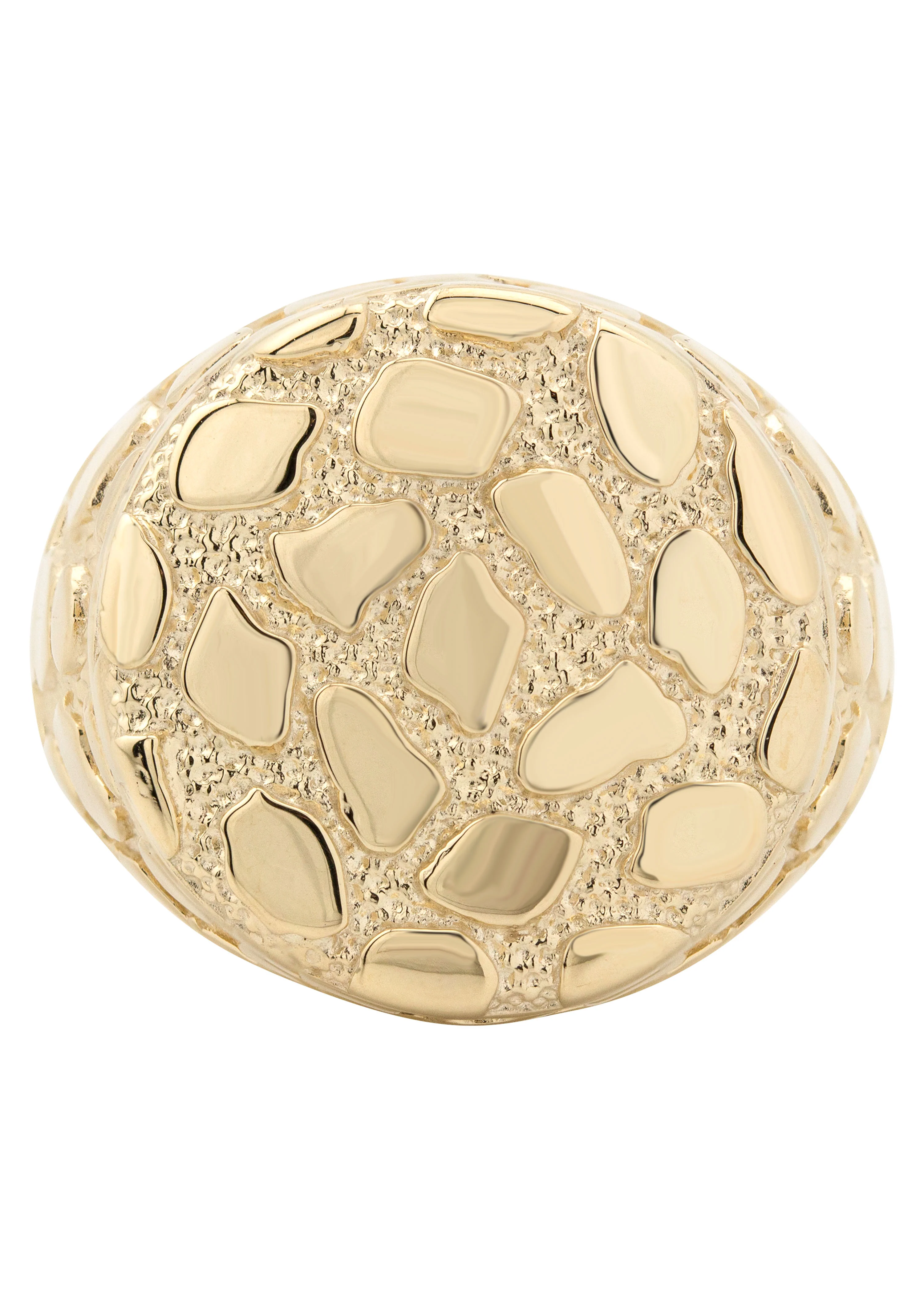 10K Gold Nugget Ring For Men | 4.4 Grams