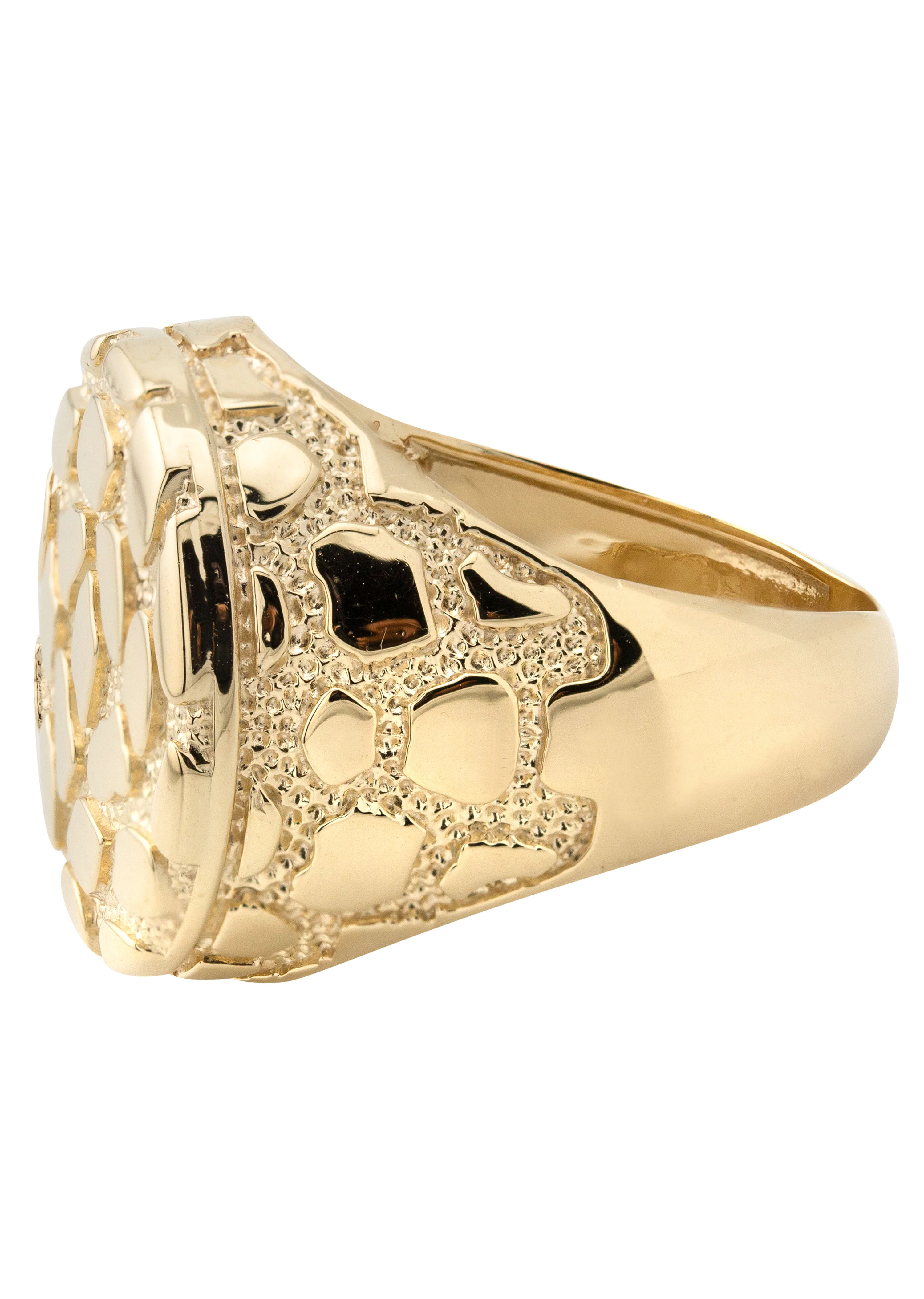 10K Gold Nugget Ring For Men | 4.4 Grams - Image 3