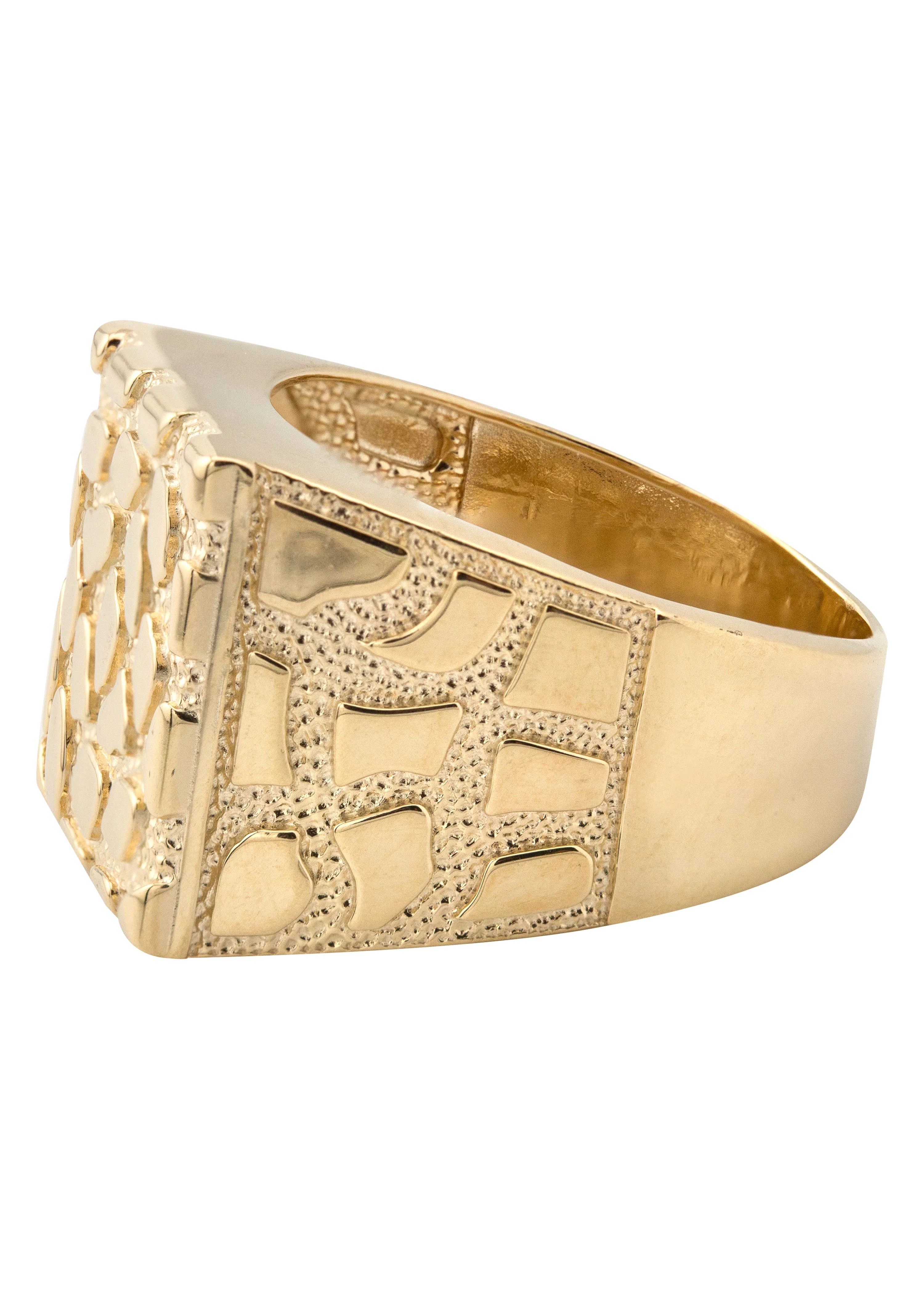 10K Gold Nugget Ring For Men | 4 Grams - Image 2