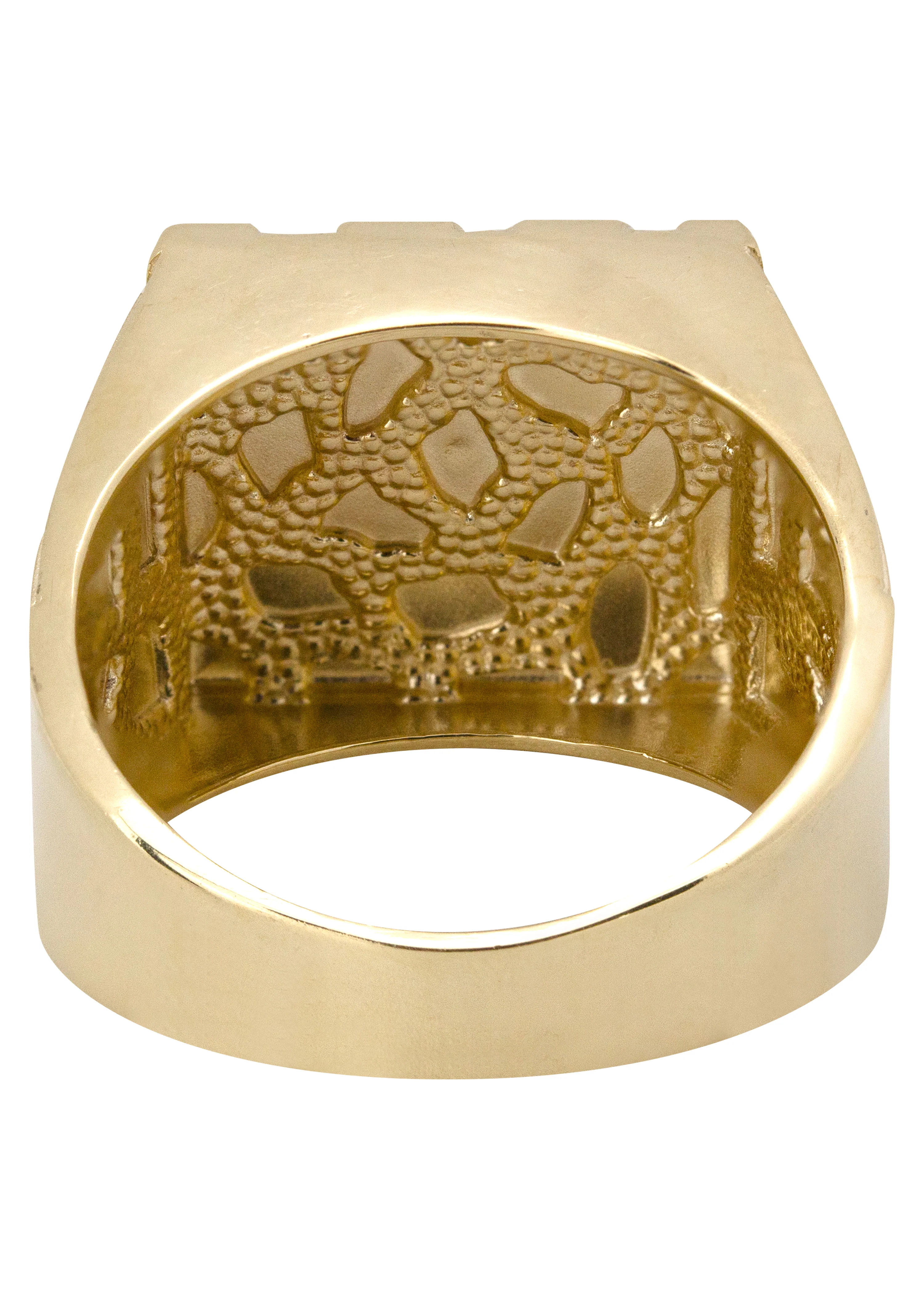 10K Gold Nugget Ring For Men | 4 Grams - Image 3