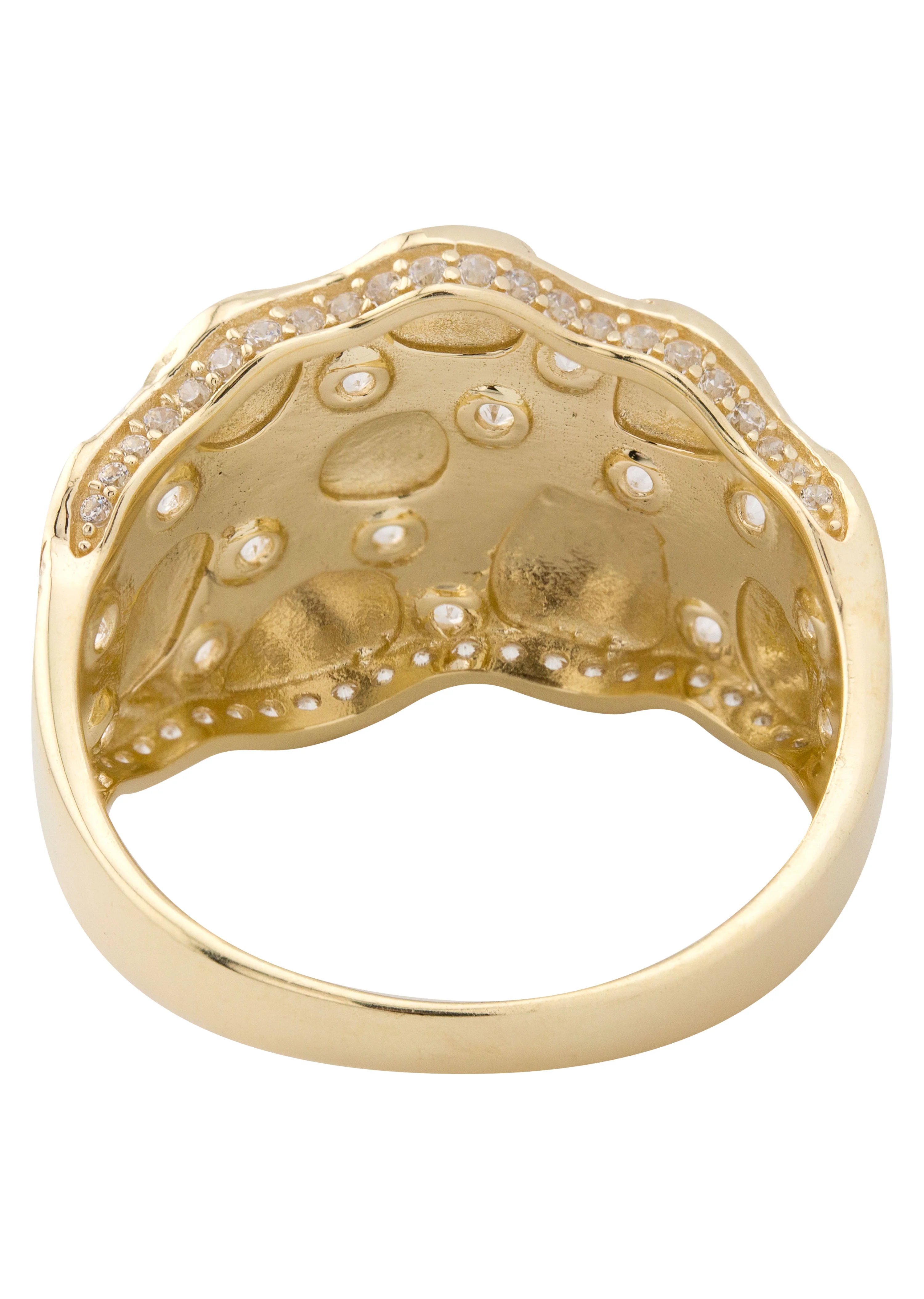 10K Gold Cz Nugget Ring For Men | 6 Grams - Image 3