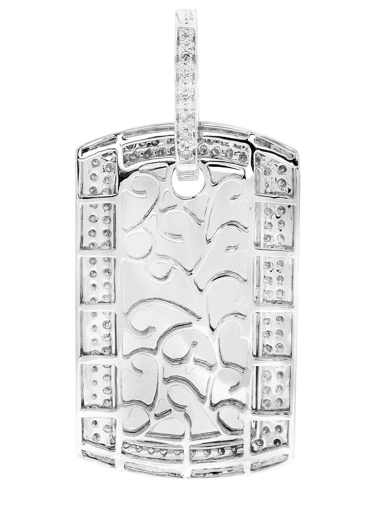 Diamond Dog Tag Pendant | 14.21 Grams | 2.21 Carats - Image 4