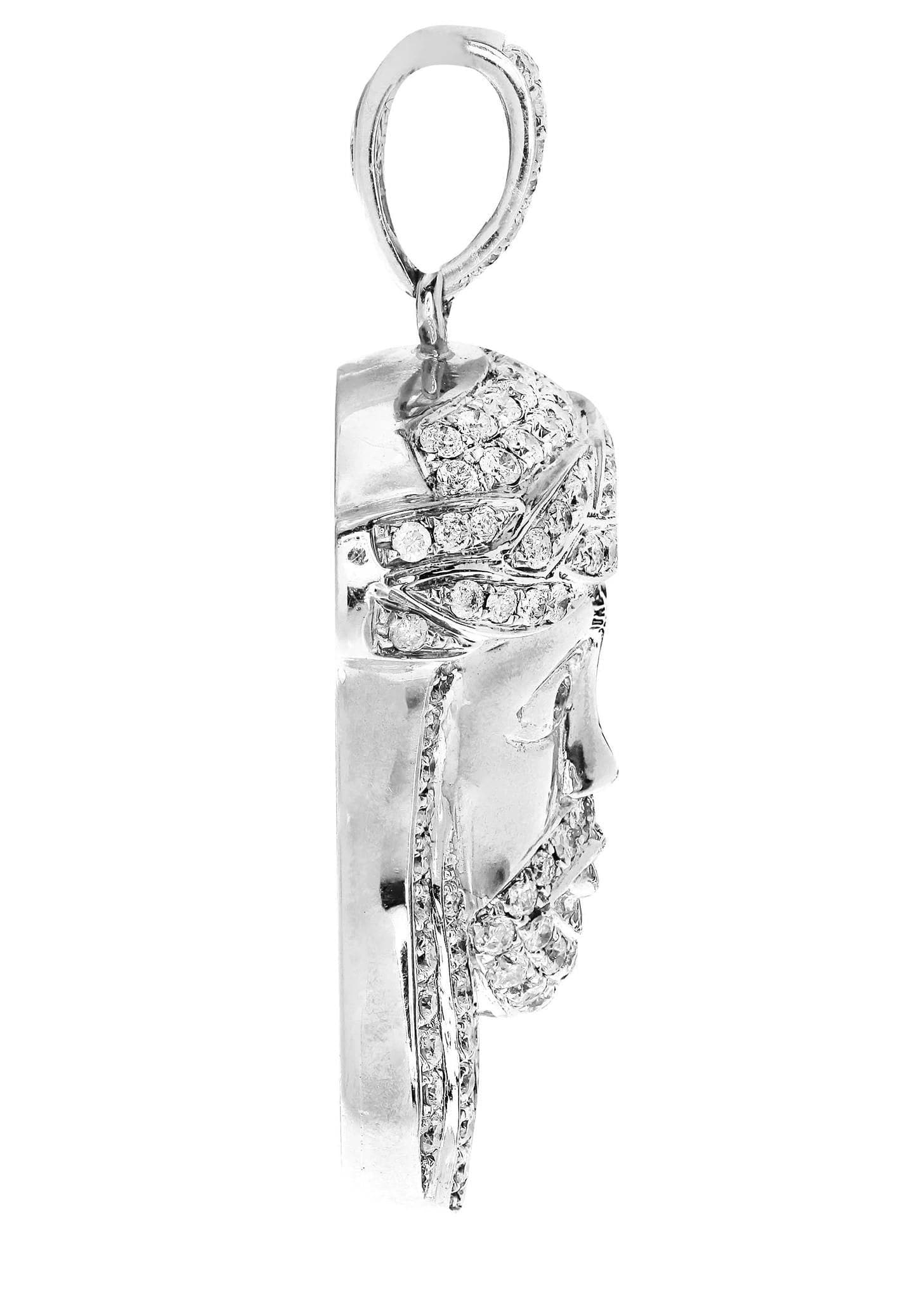 Diamond Jesus Piece | 11.14 Grams | 1.63 Carats - Image 2