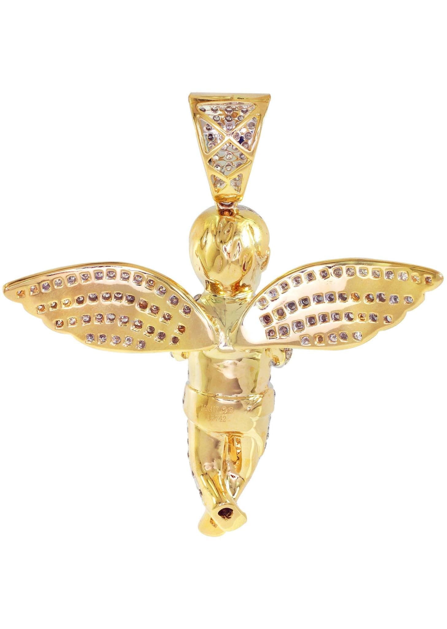 Diamond Angel Pendant | 26.34 Grams | 4.55 Carats - Image 4