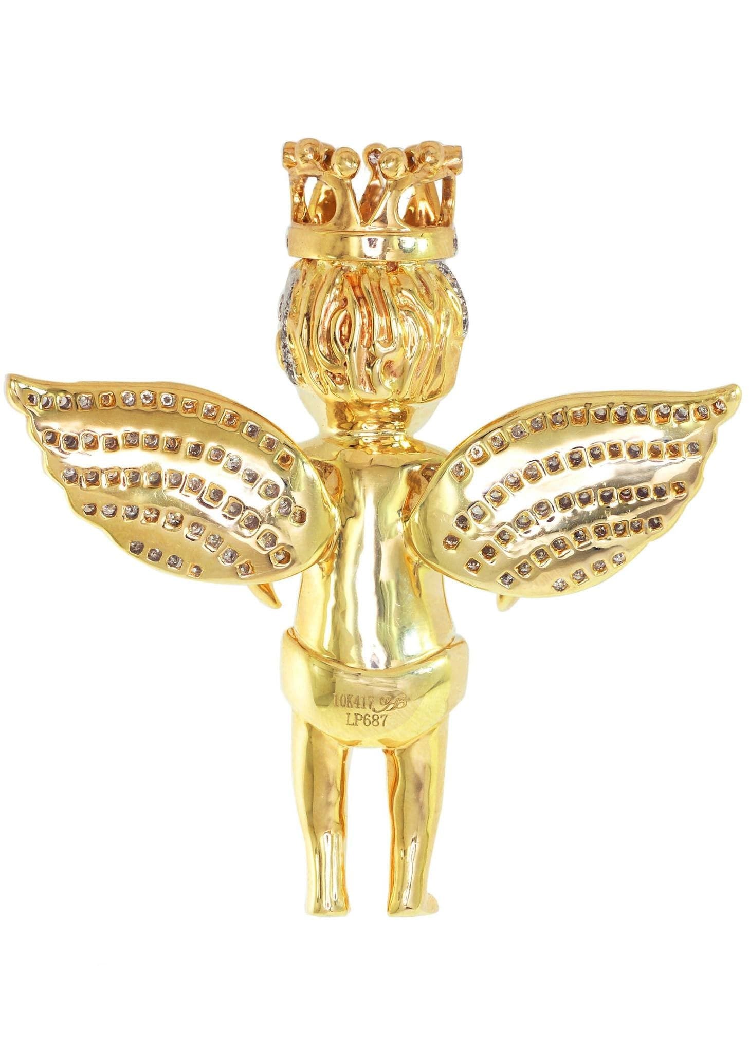 Diamond Angel Pendant | 30.22 Grams | 2.56 Carats - Image 3
