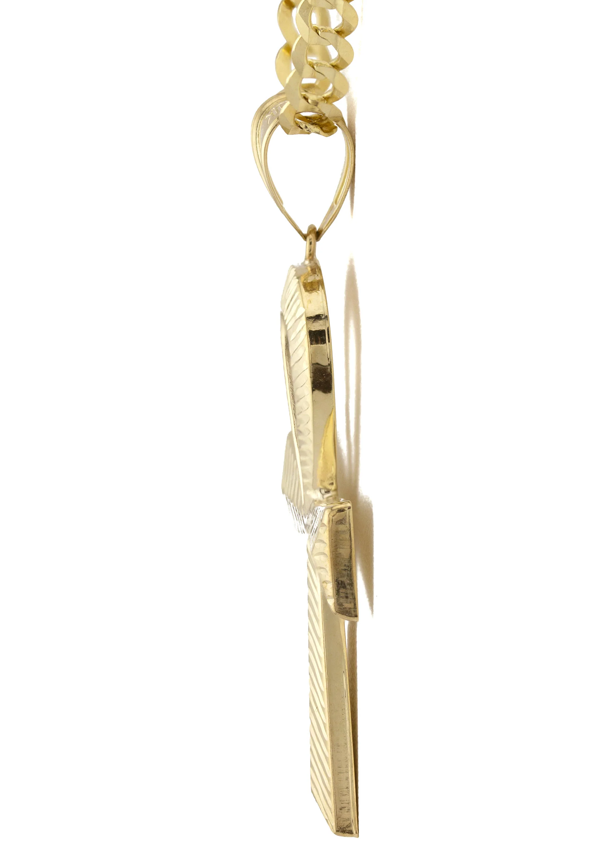 10K Yellow Gold Ankh Necklace | Small 7 Grams - Large 13 Grams - Image 4