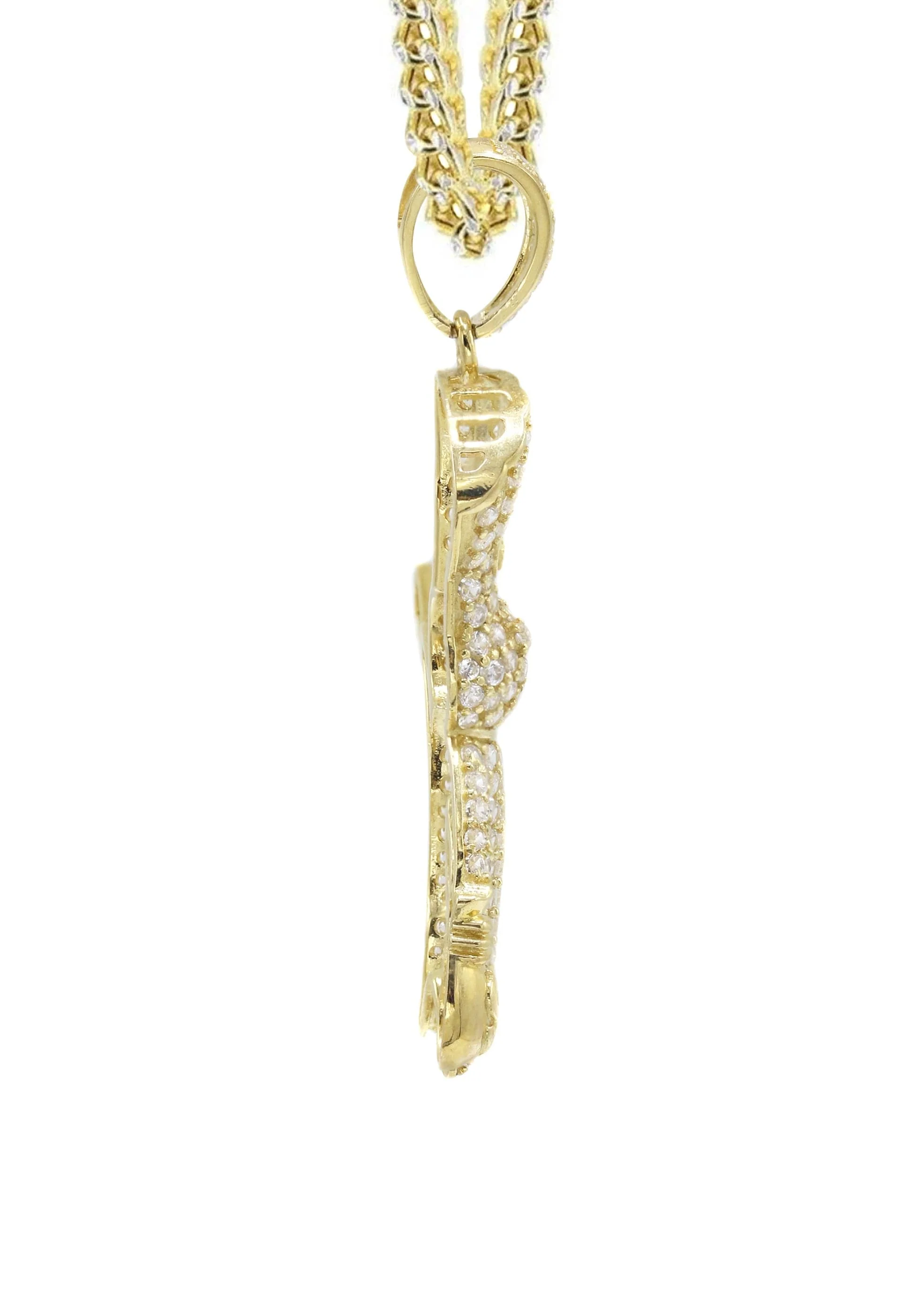 10K Yellow Gold Pillsbury Doughboy Necklace | Appx. 15.7 Grams - Image 4