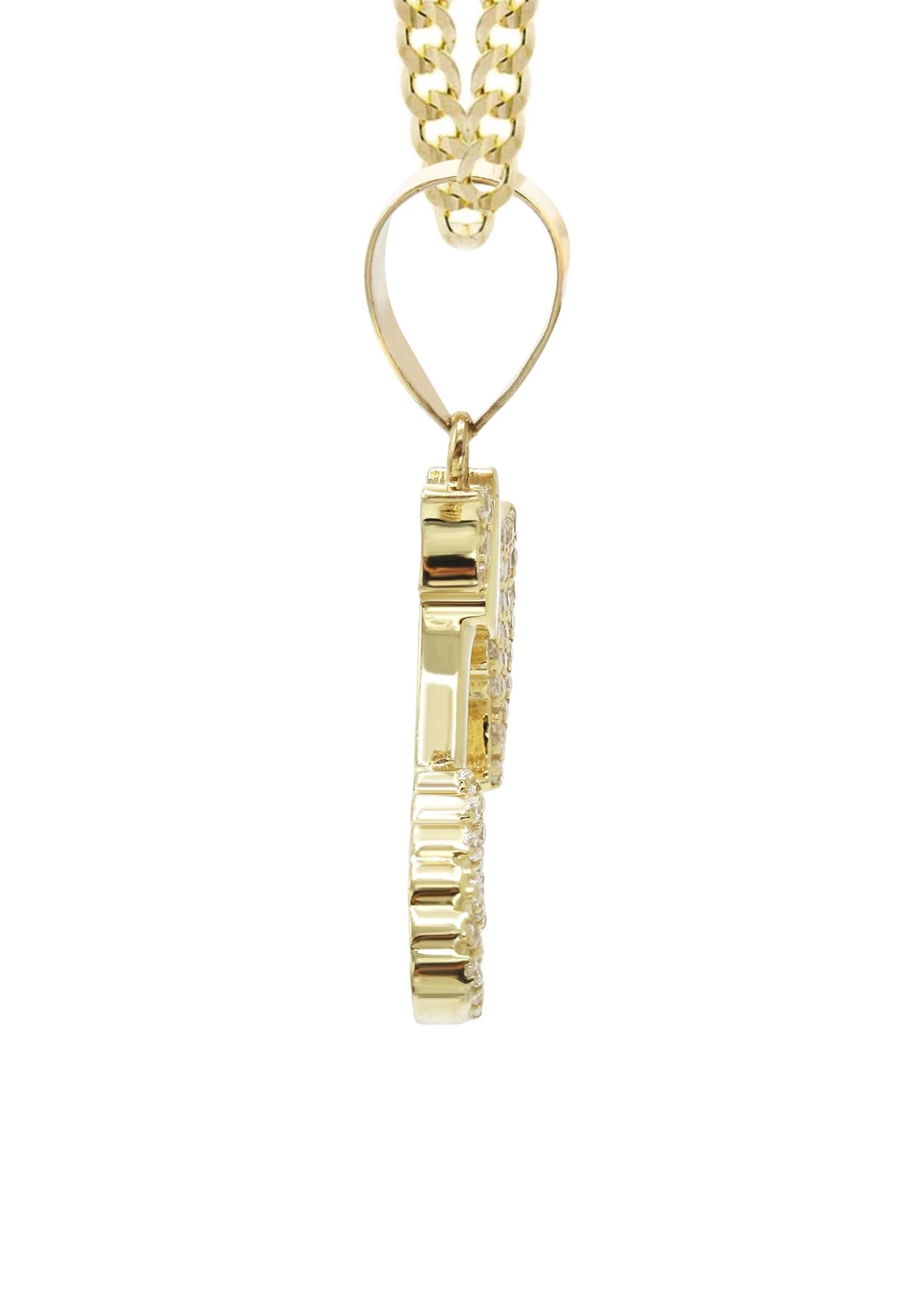 10K Yellow Gold Hatchet Necklace | Appx. 13.8 Grams - Image 4