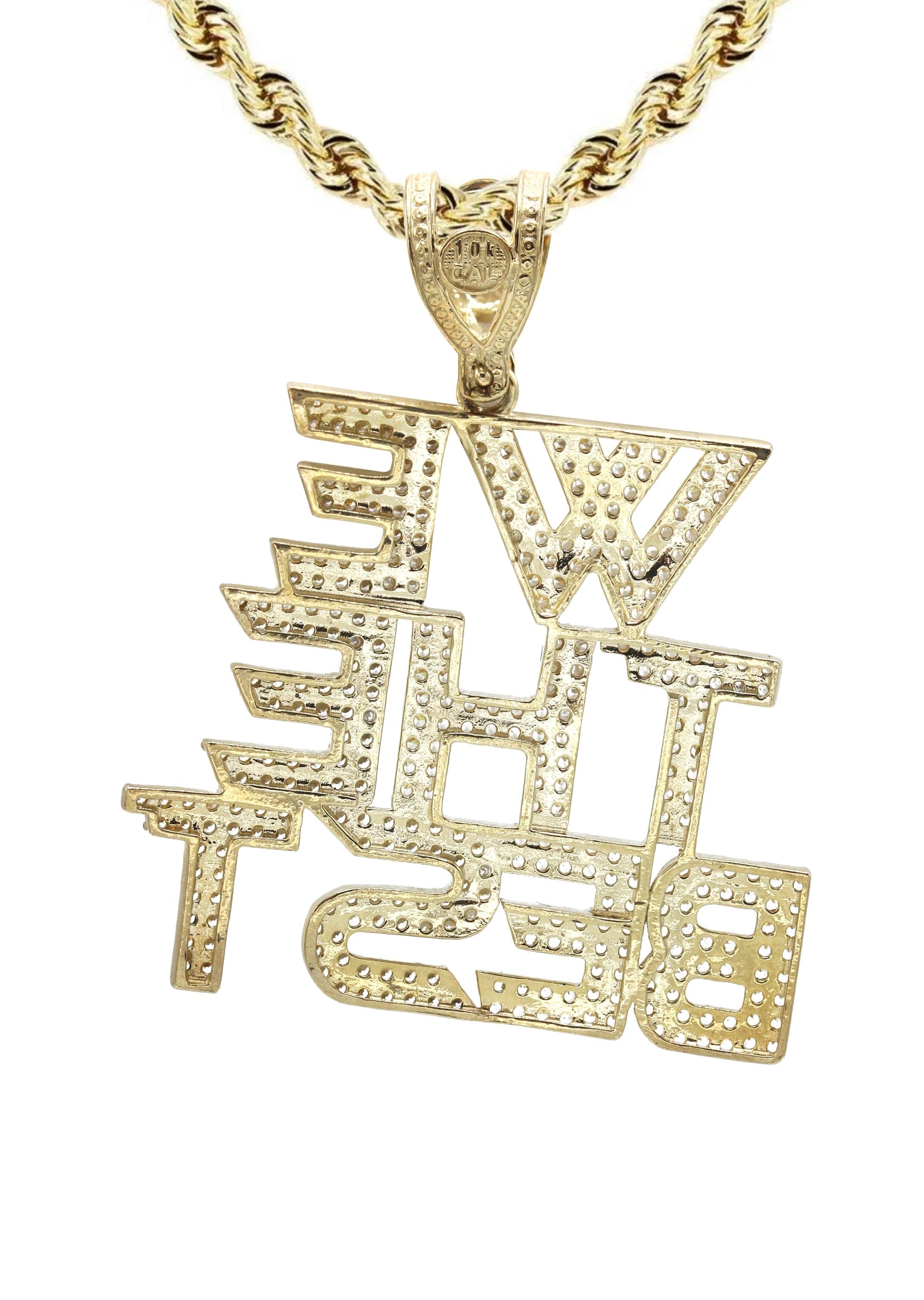10K Yellow Gold "We The Best" Necklace | Appx. 18.6 Grams - Image 3