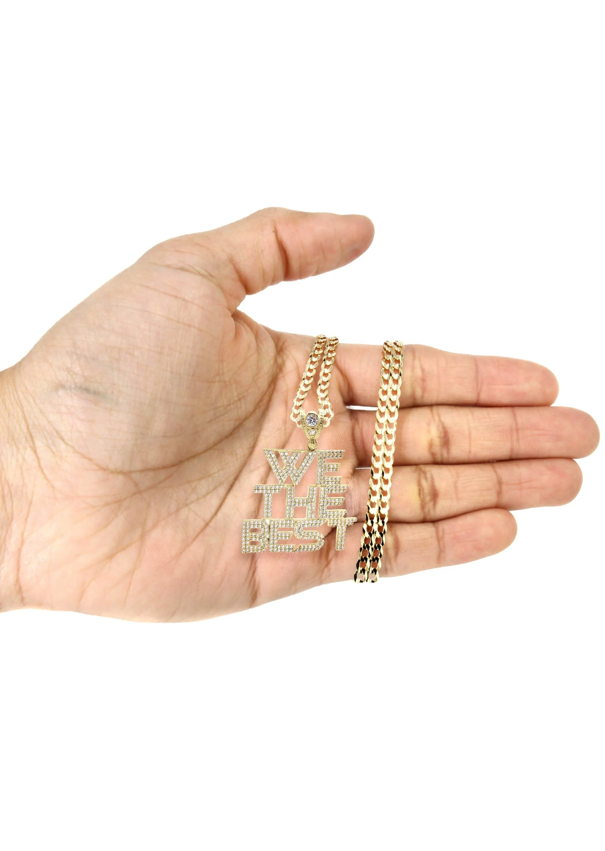 10K Yellow Gold "We The Best" Necklace | Appx. 18.6 Grams - Image 5
