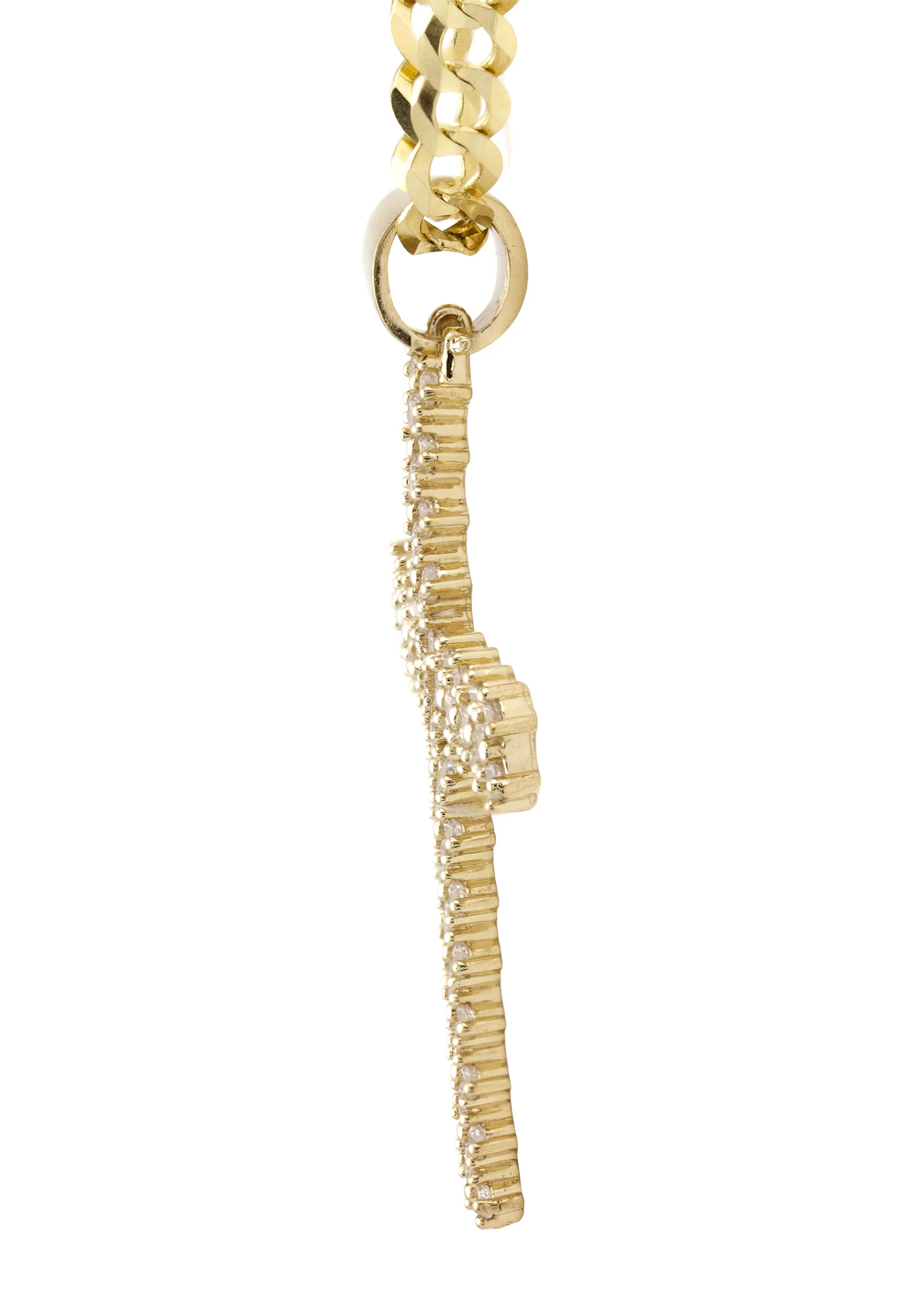 10K Yellow Gold Cross Necklace | Small 10 Grams - Large 28 Grams - Image 4