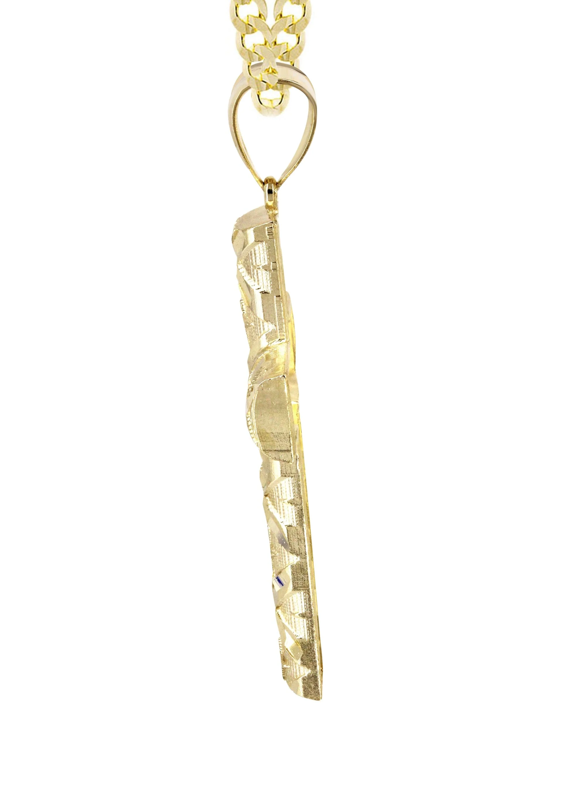 10K Yellow Gold Cross Necklace | Appx. 22 Grams - Image 4