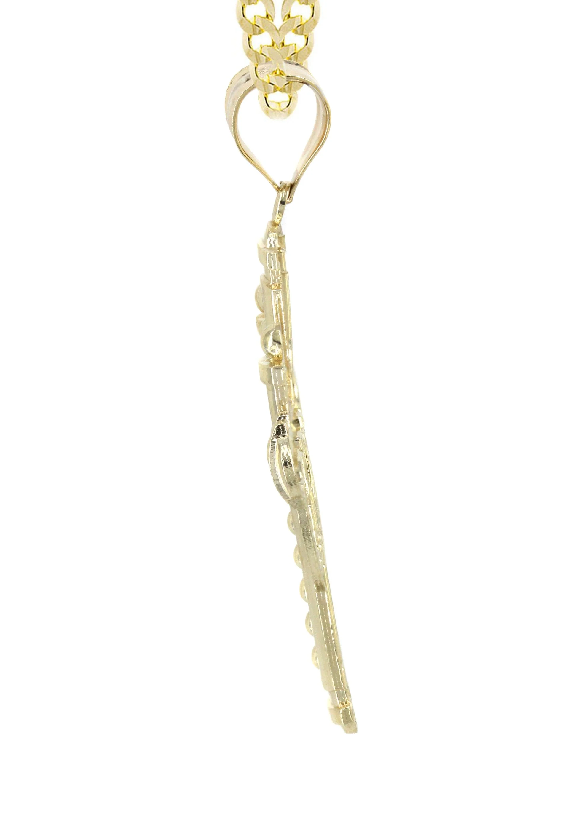 10K Yellow Gold Cross Necklace | Appx. 14.2 Grams - Image 4