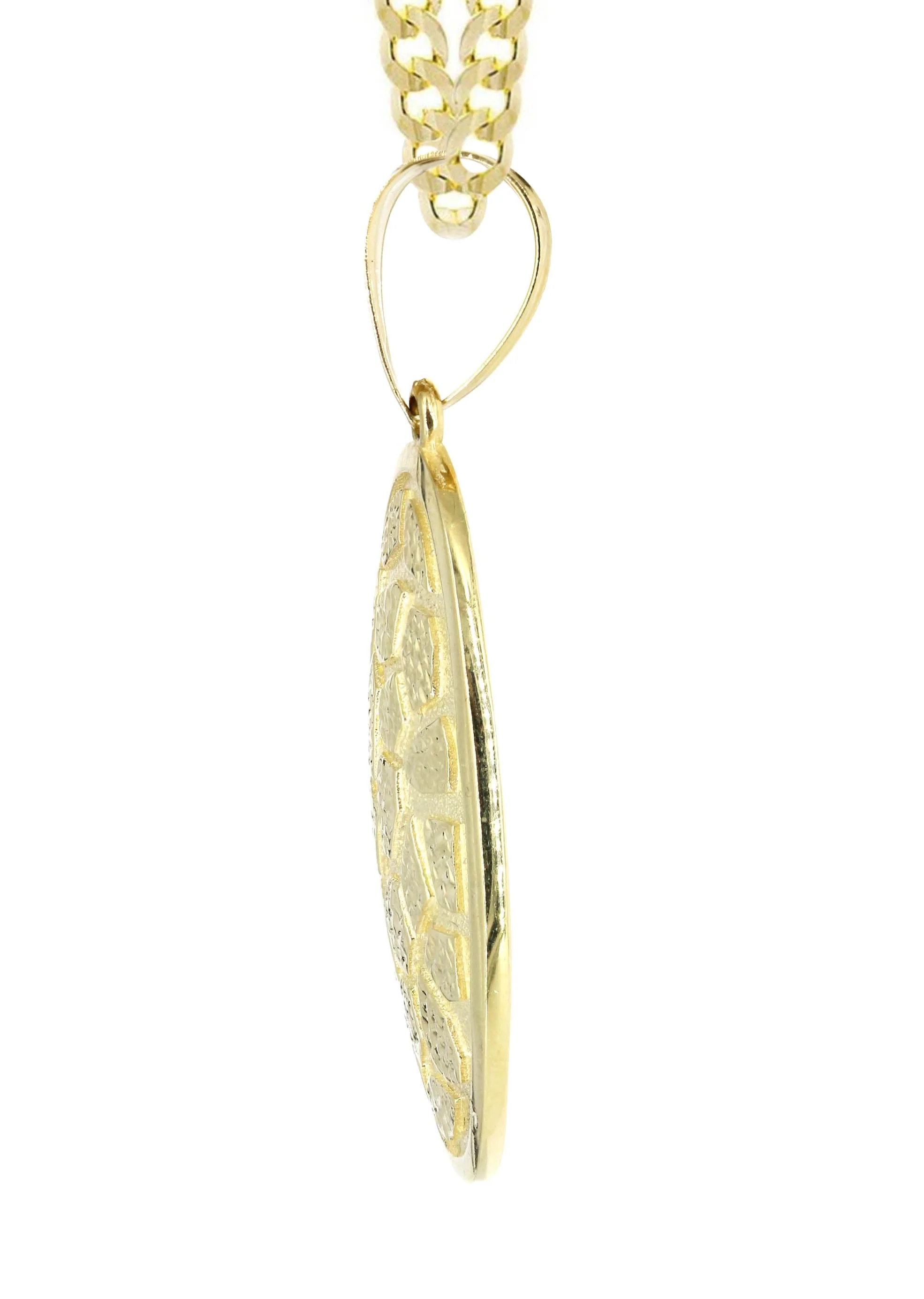 10K Yellow Gold Nugget Necklace | Appx. 15.8 Grams - Image 4
