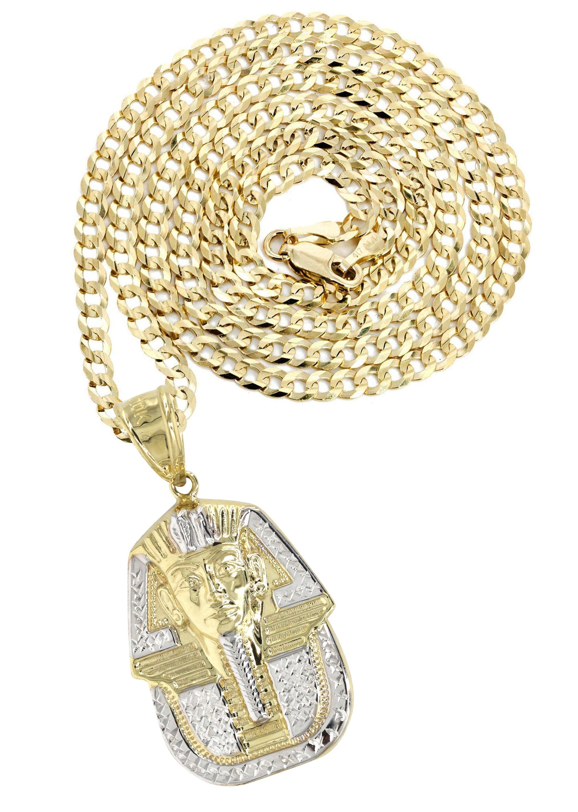 10K Yellow Gold Pharaoh Necklace | Appx. 14.3 Grams