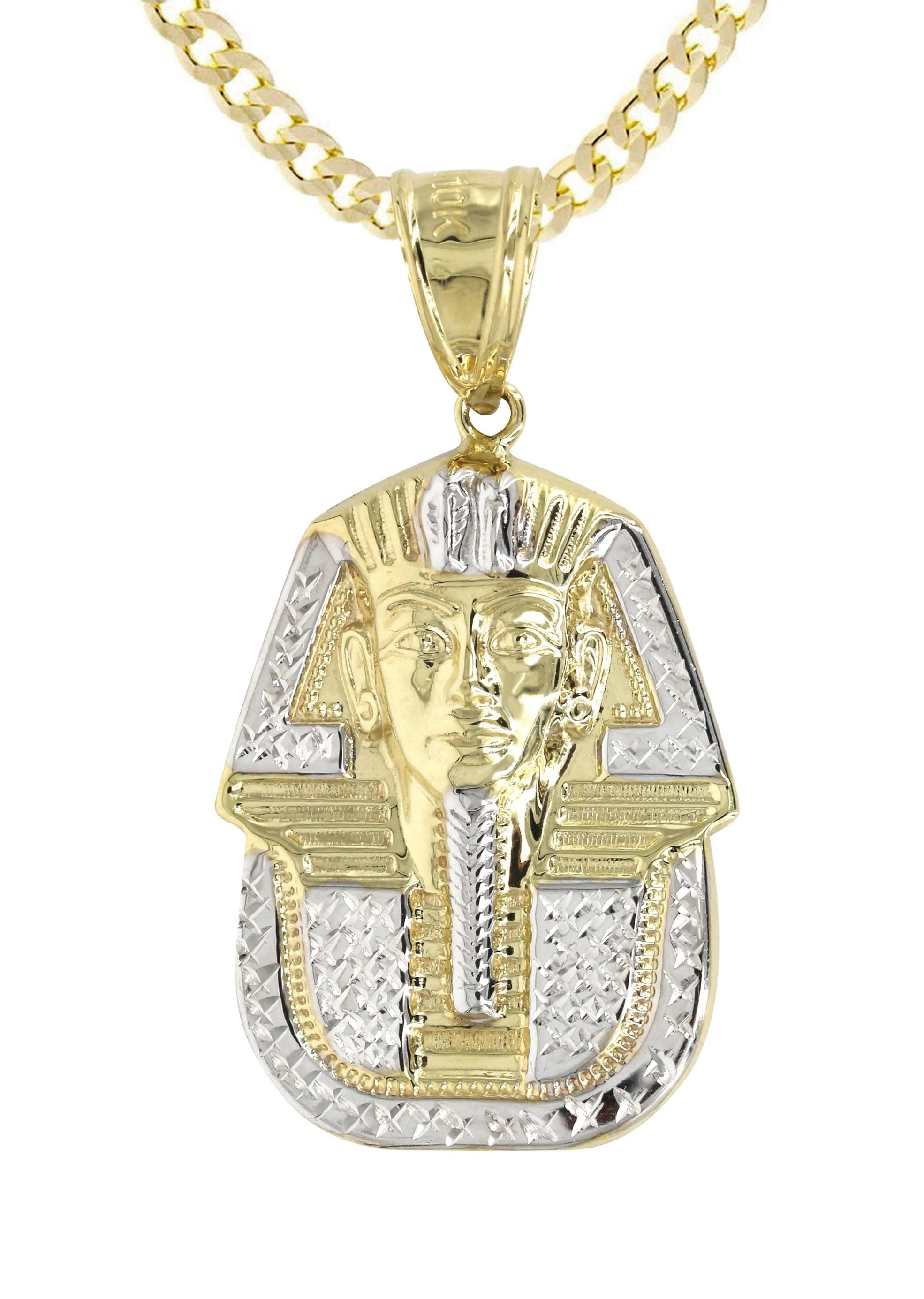 10K Yellow Gold Pharaoh Necklace | Appx. 14.3 Grams - Image 2