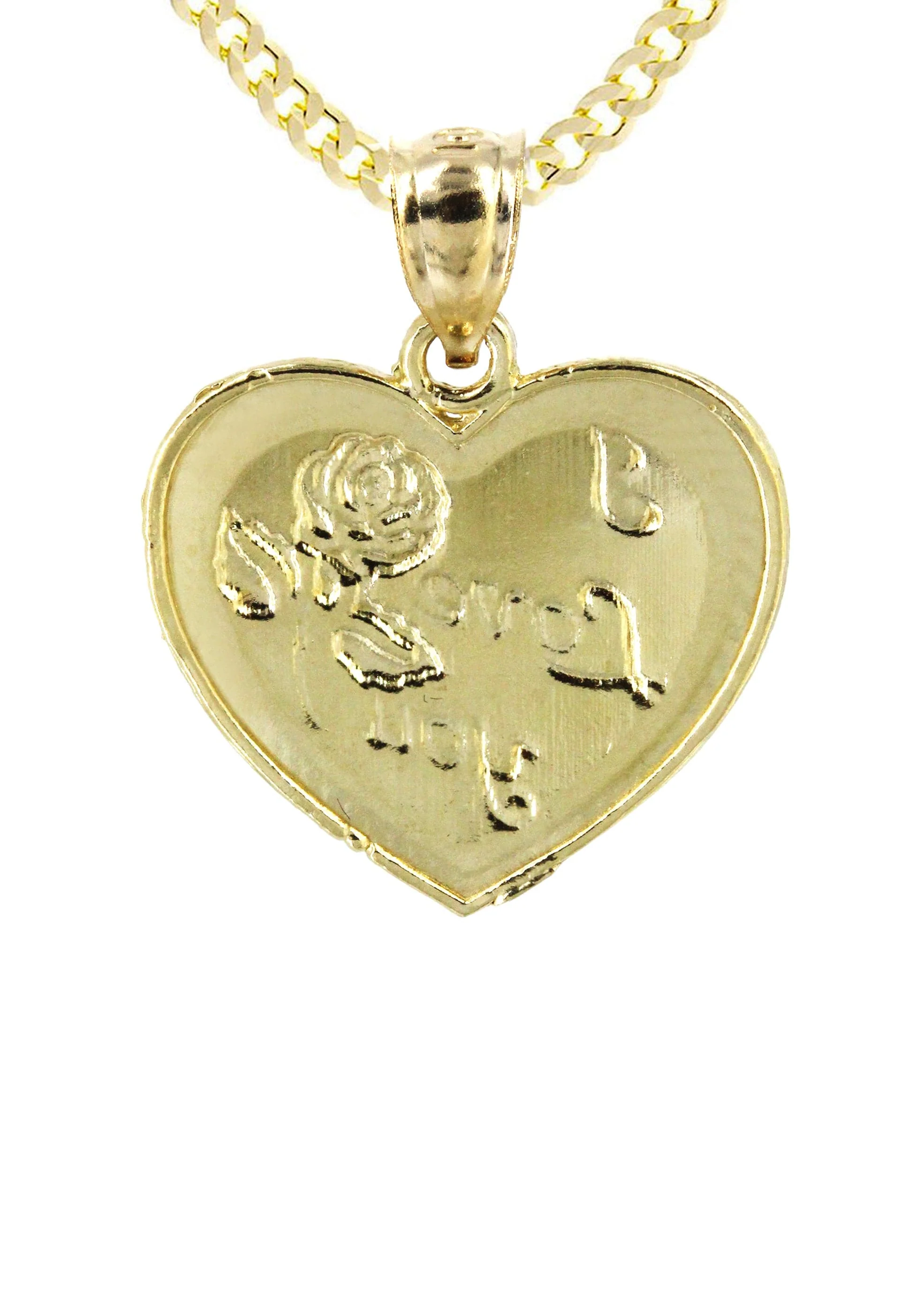 10K Yellow Gold Heart Necklace | Appx. 12.9 Grams - Image 3