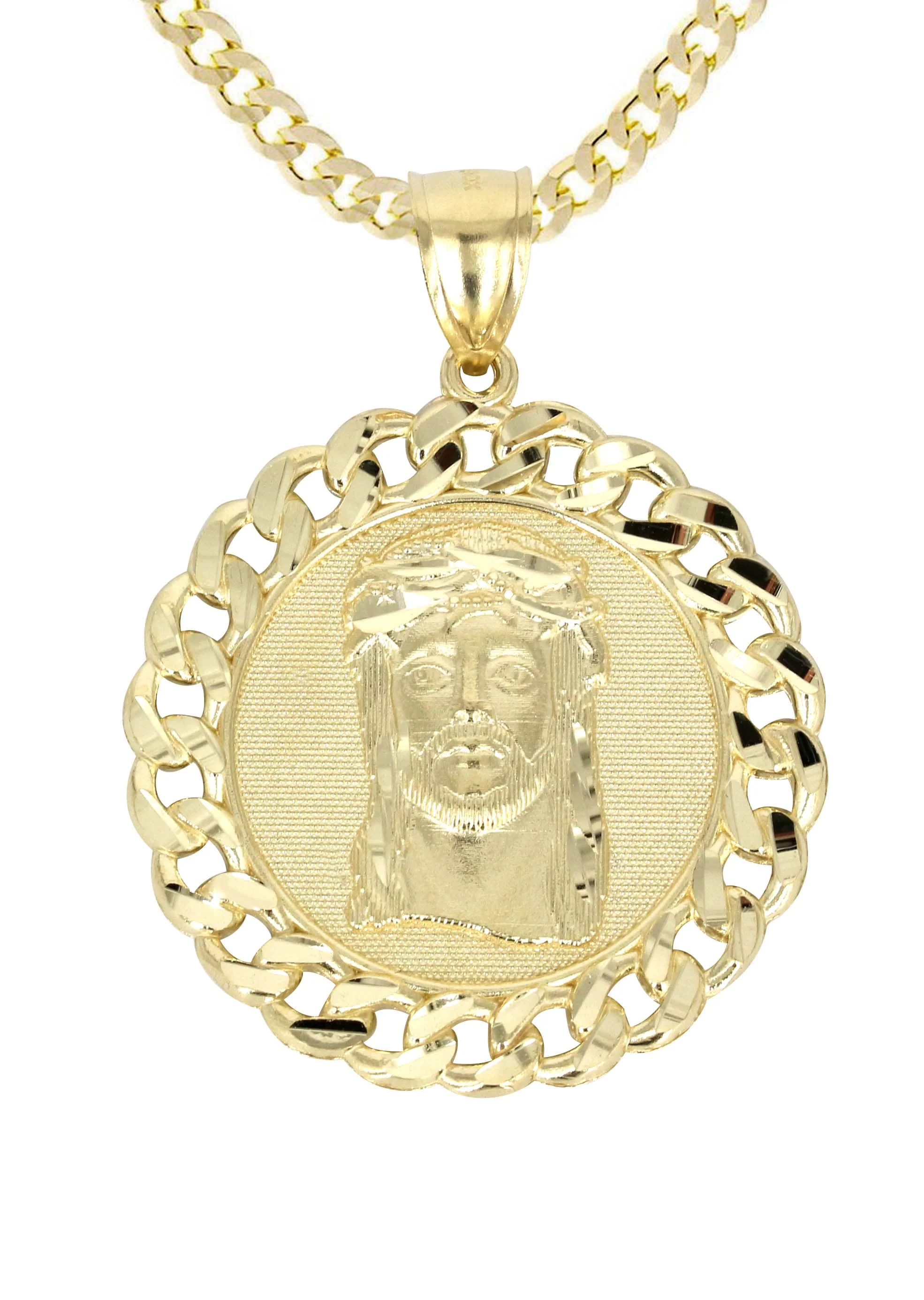 10K Yellow Gold Jesus Piece Necklace | Appx. 16.3 Grams - Image 2