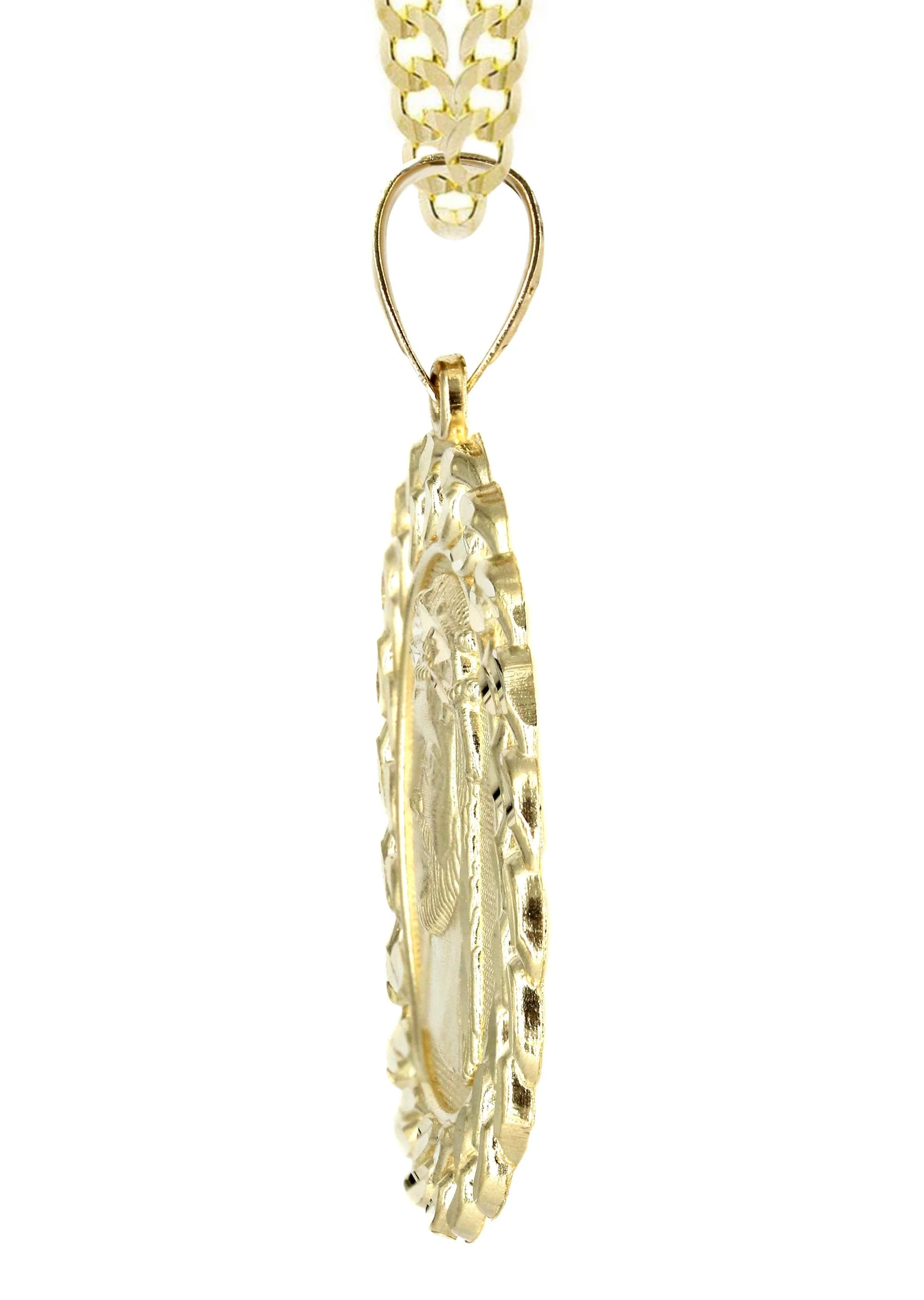 10K Yellow Gold Jesus Piece Necklace | Appx. 16.3 Grams - Image 4