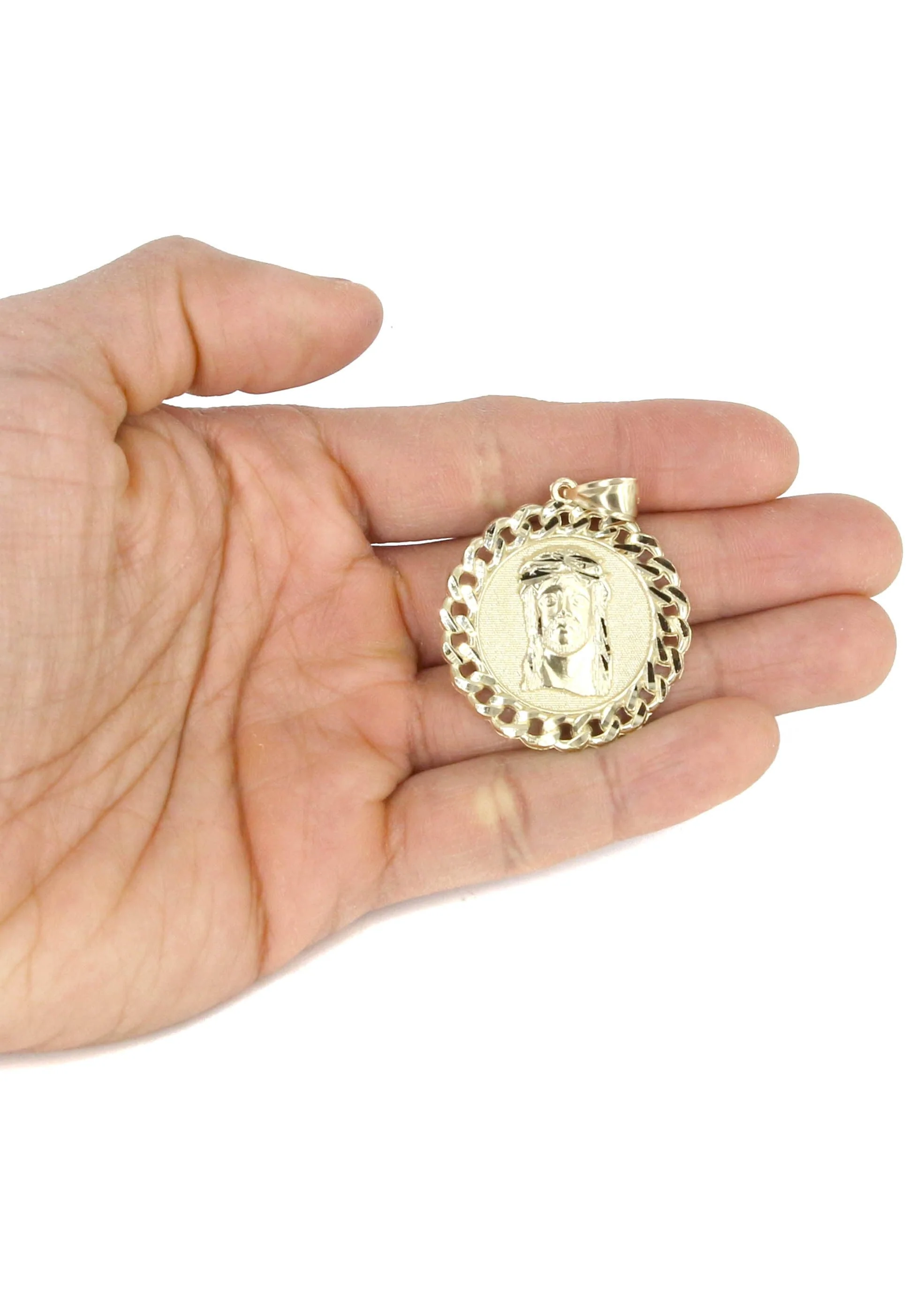 10K Yellow Gold Jesus Piece Necklace | Appx. 16.3 Grams - Image 5