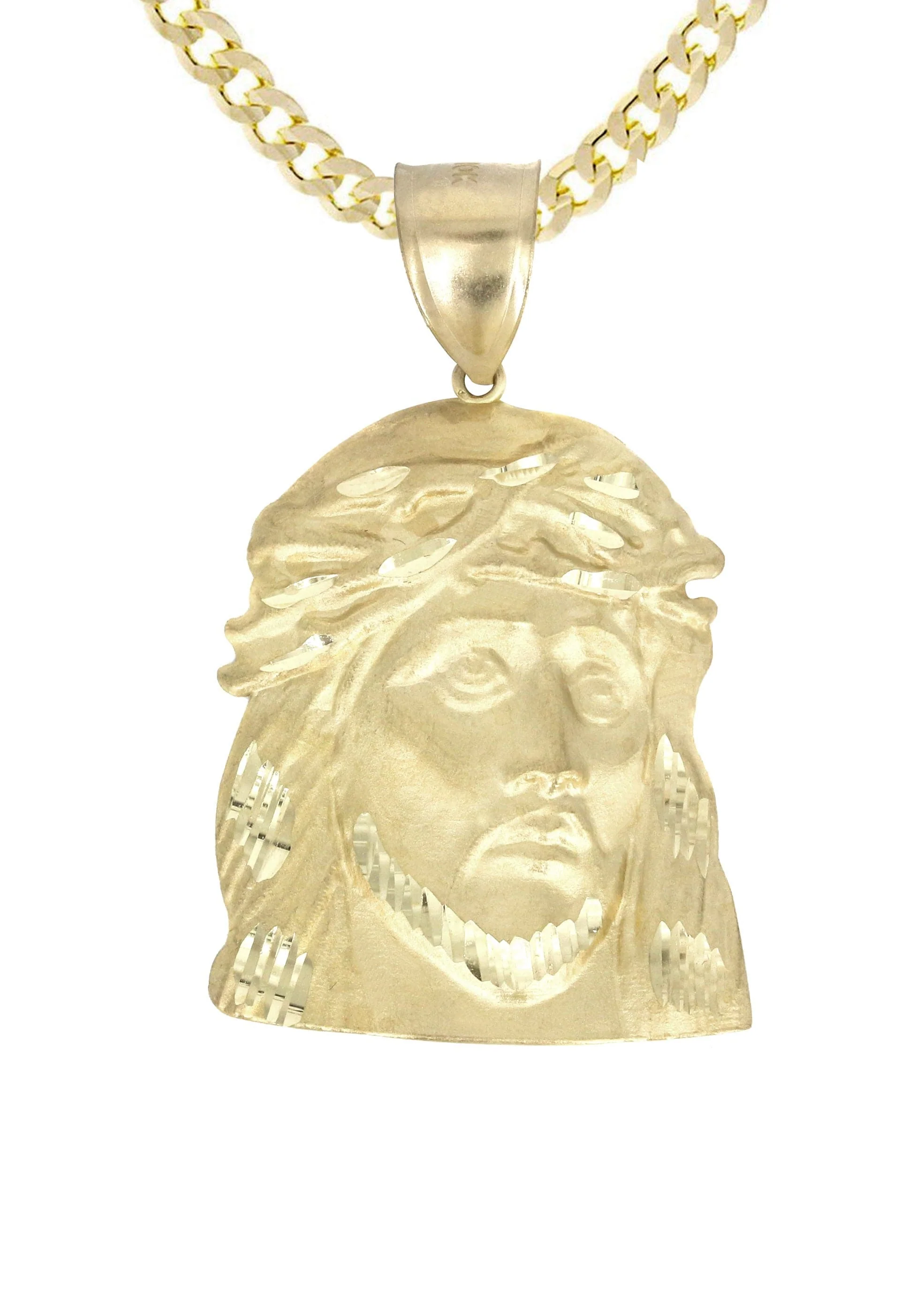 10K Yellow Gold Jesus Piece Necklace | Appx. 17.1 Grams - Image 2