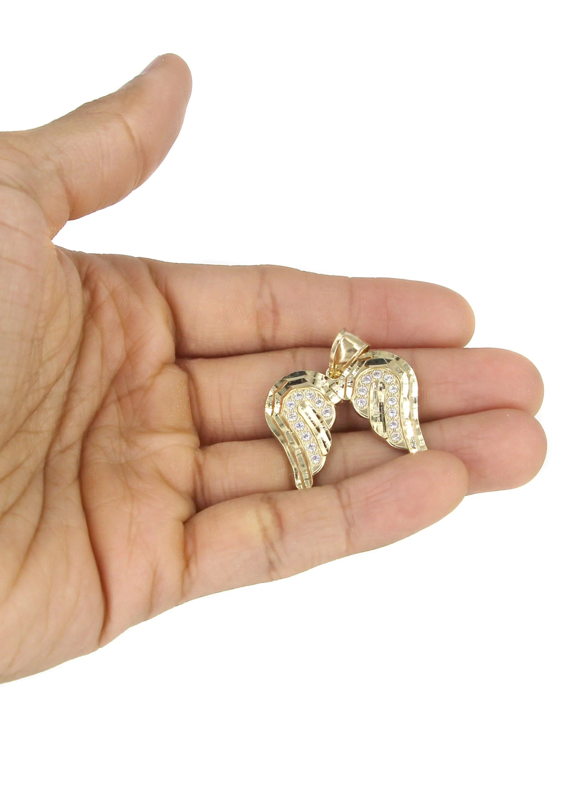 10K Yellow Gold Wings Necklace | Appx. 14.6 Grams - Image 5