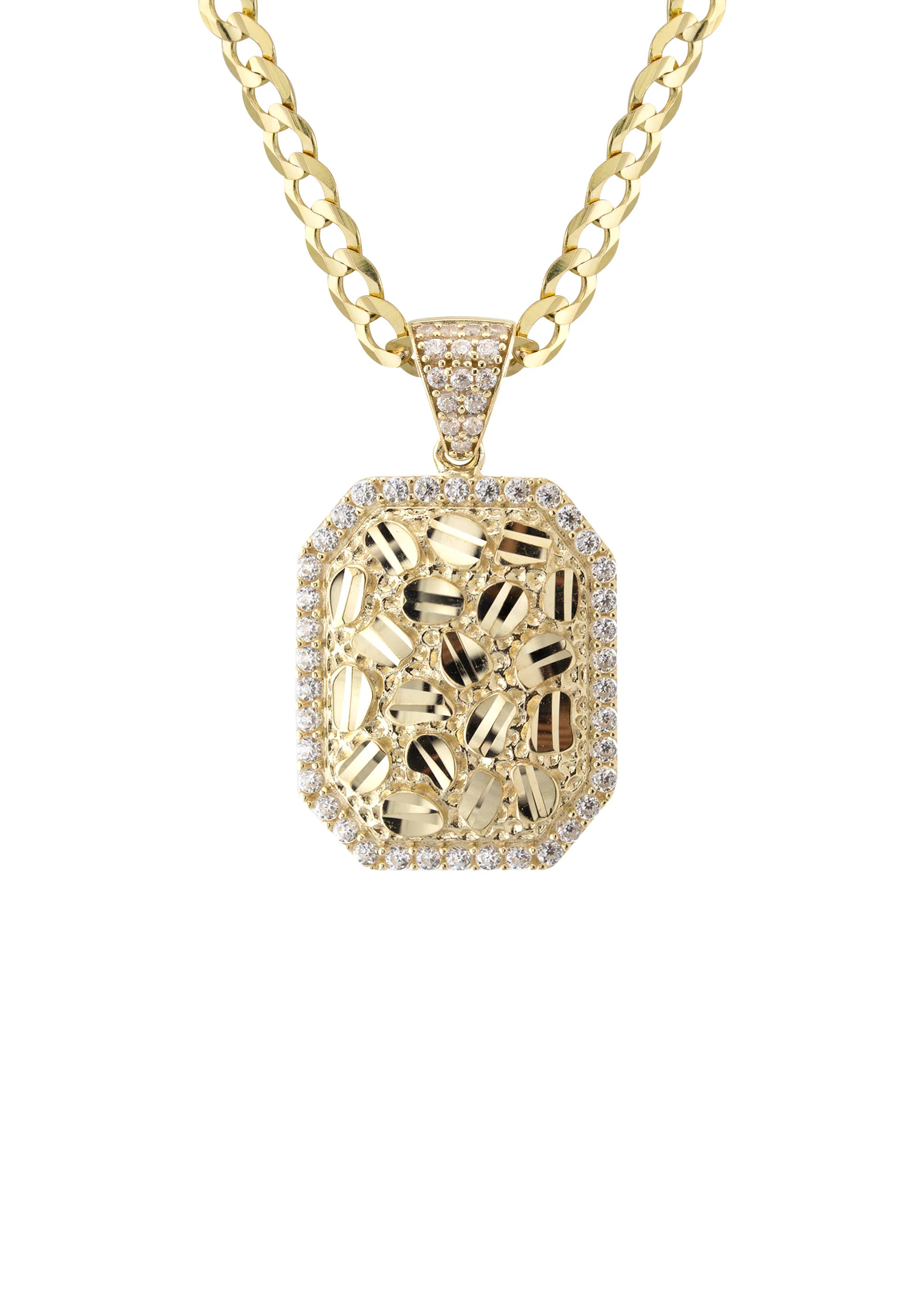 10K Yellow Gold Nugget Necklace | Appx. 3 - 10 Grams - Image 2