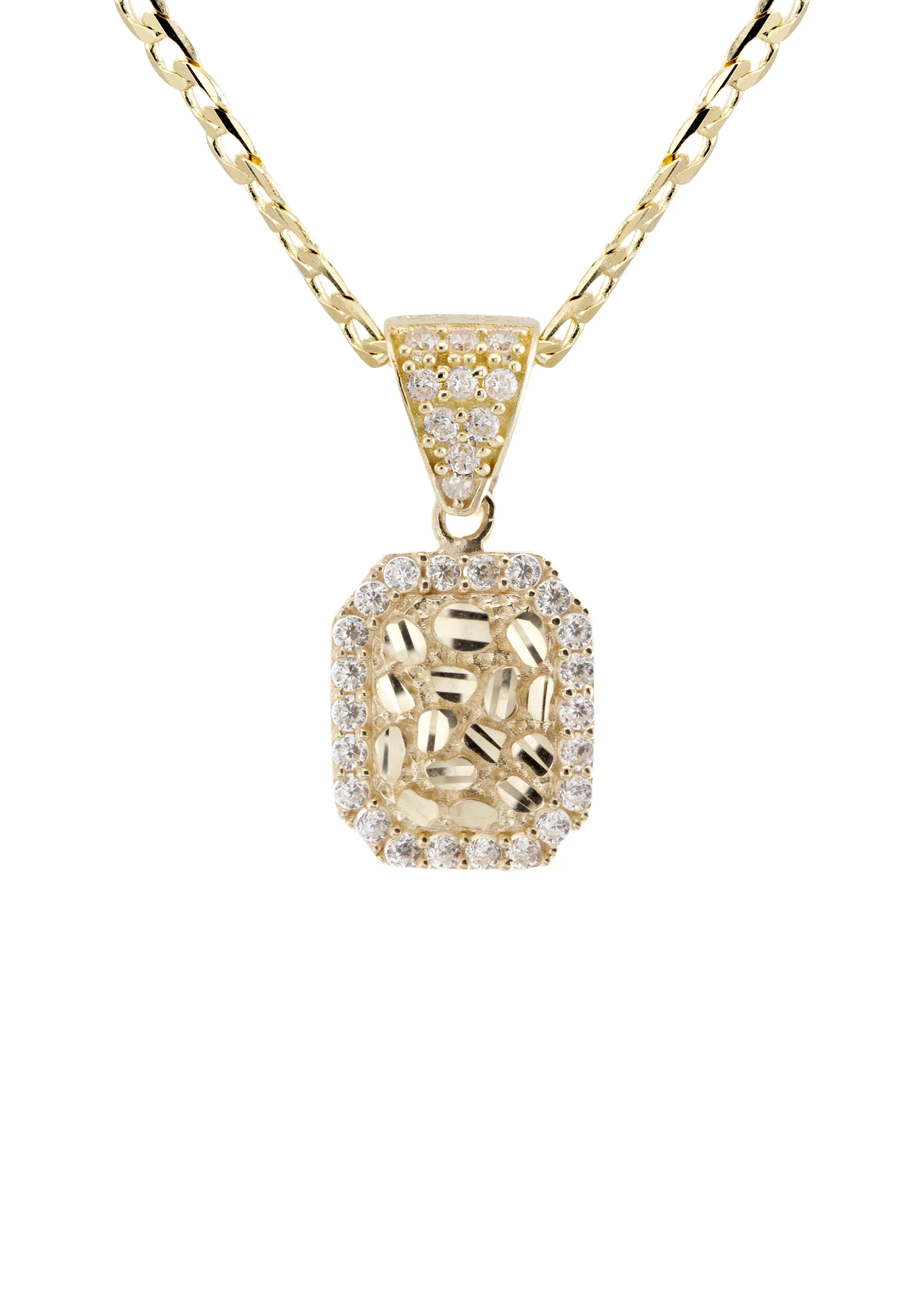 10K Yellow Gold Nugget Necklace | Appx. 1.4 - 5.4 Grams - Image 2