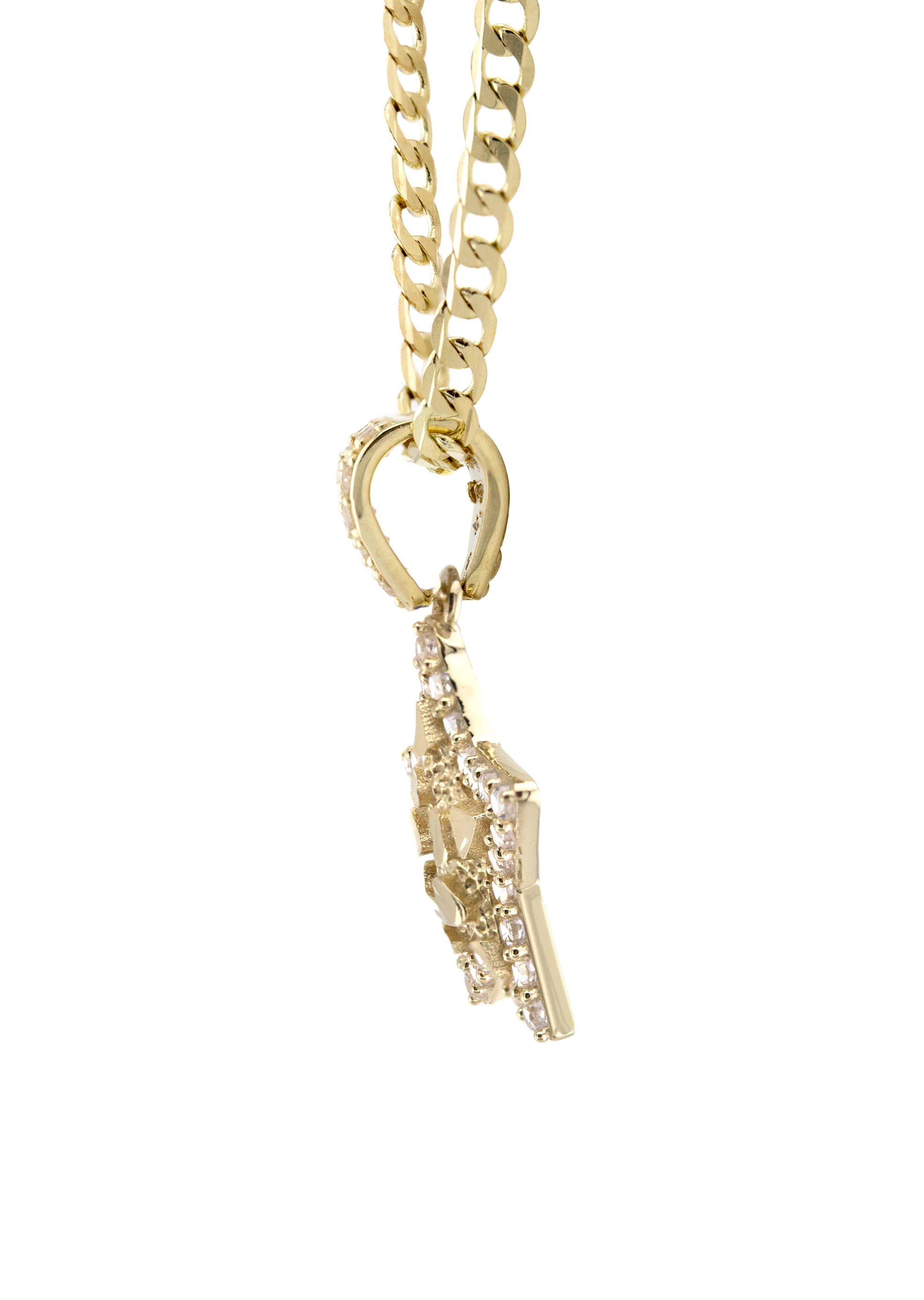 10K Yellow Gold Star Nugget Necklace | Appx. 1.6 - 5.6 Grams - Image 4