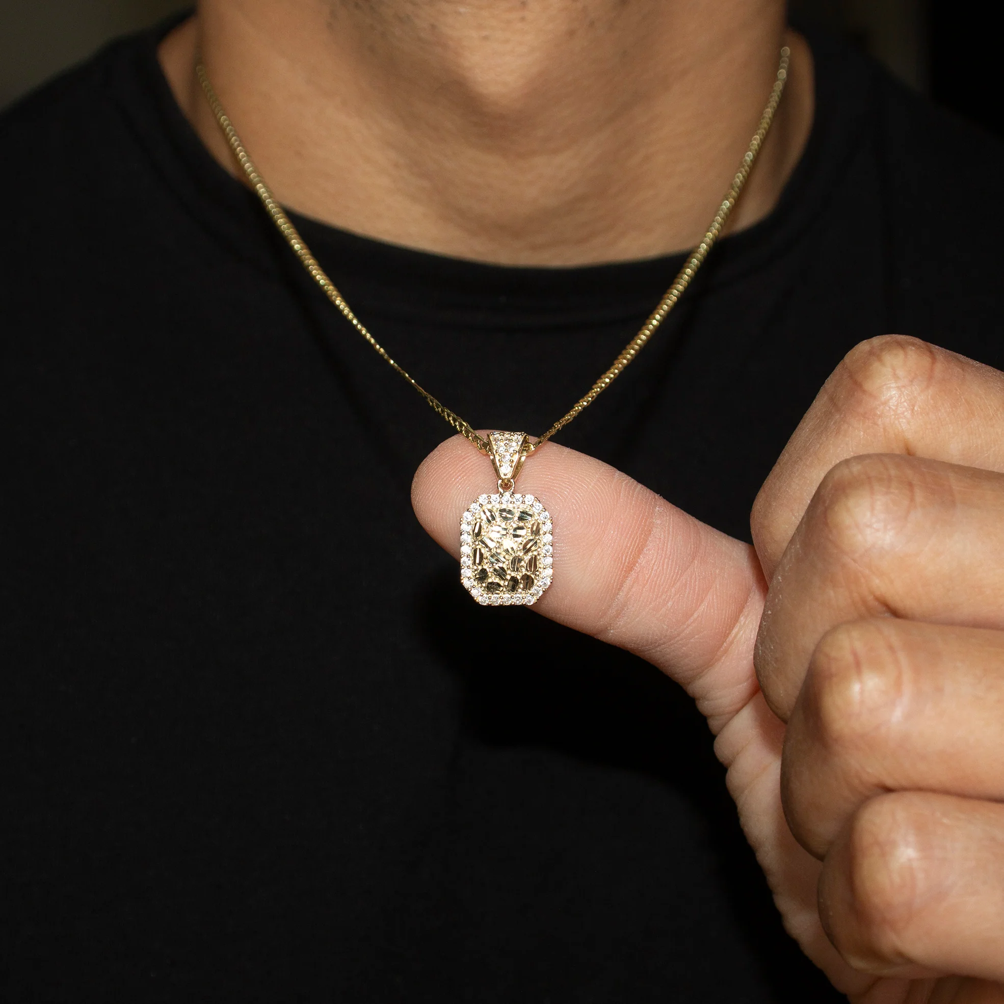 10K Yellow Gold Nugget Necklace | Appx. 1.7 - 5.7 Grams - Image 5