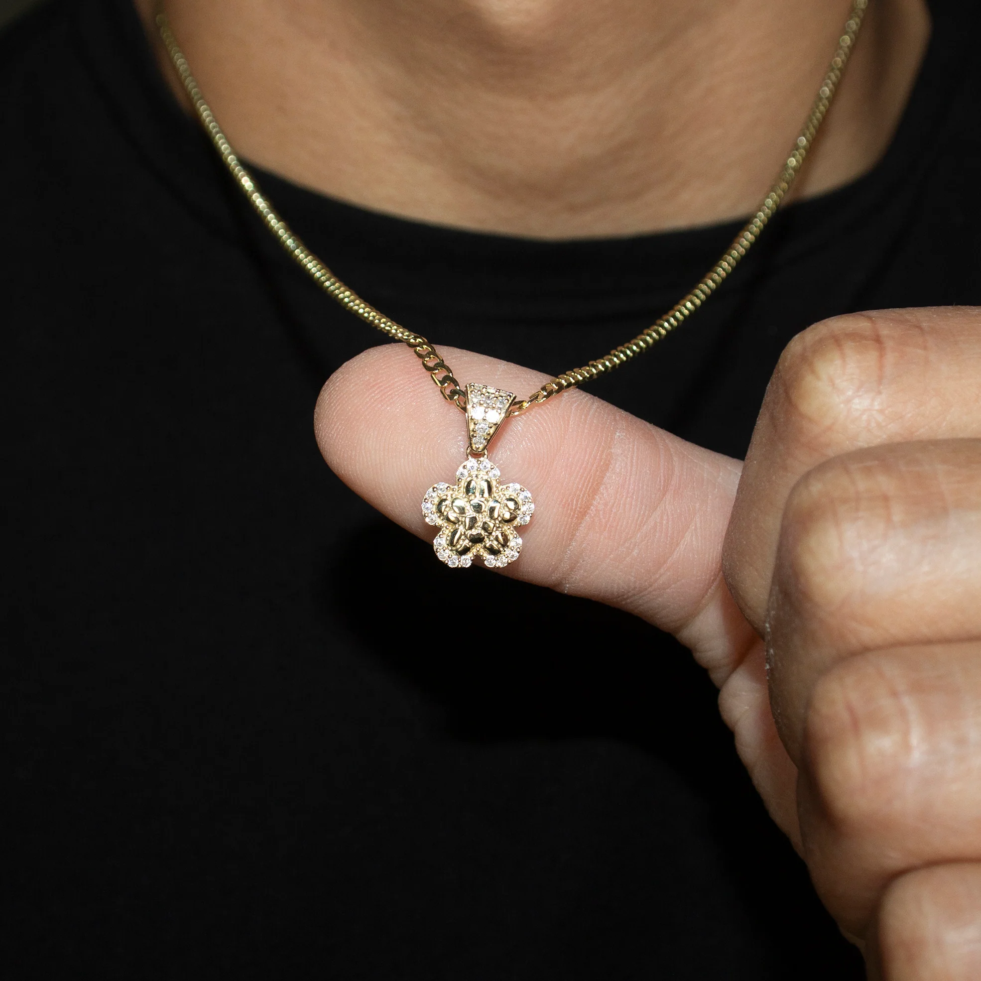 10K Yellow Gold Nugget Necklace | Appx. 3 - 10 Grams - Image 5