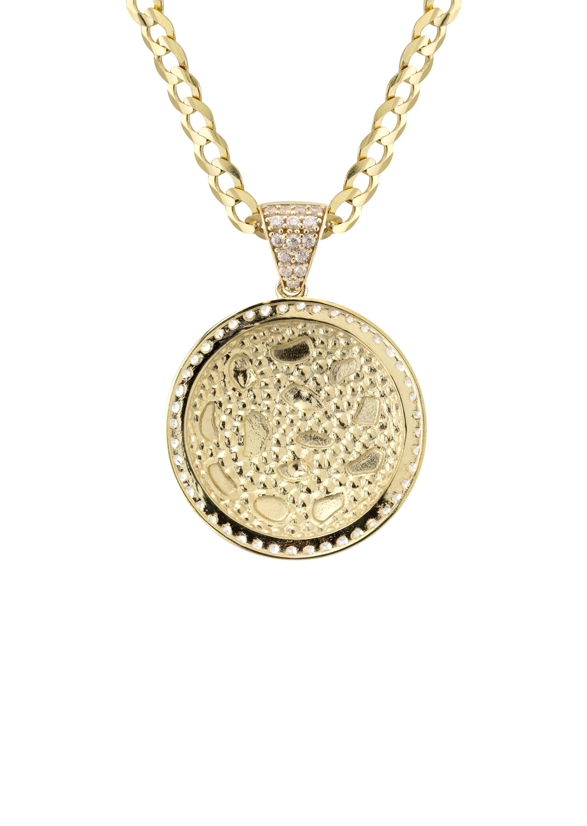 10K Yellow Gold Round Nugget Necklace | Appx. 3 - 10 Grams - Image 3