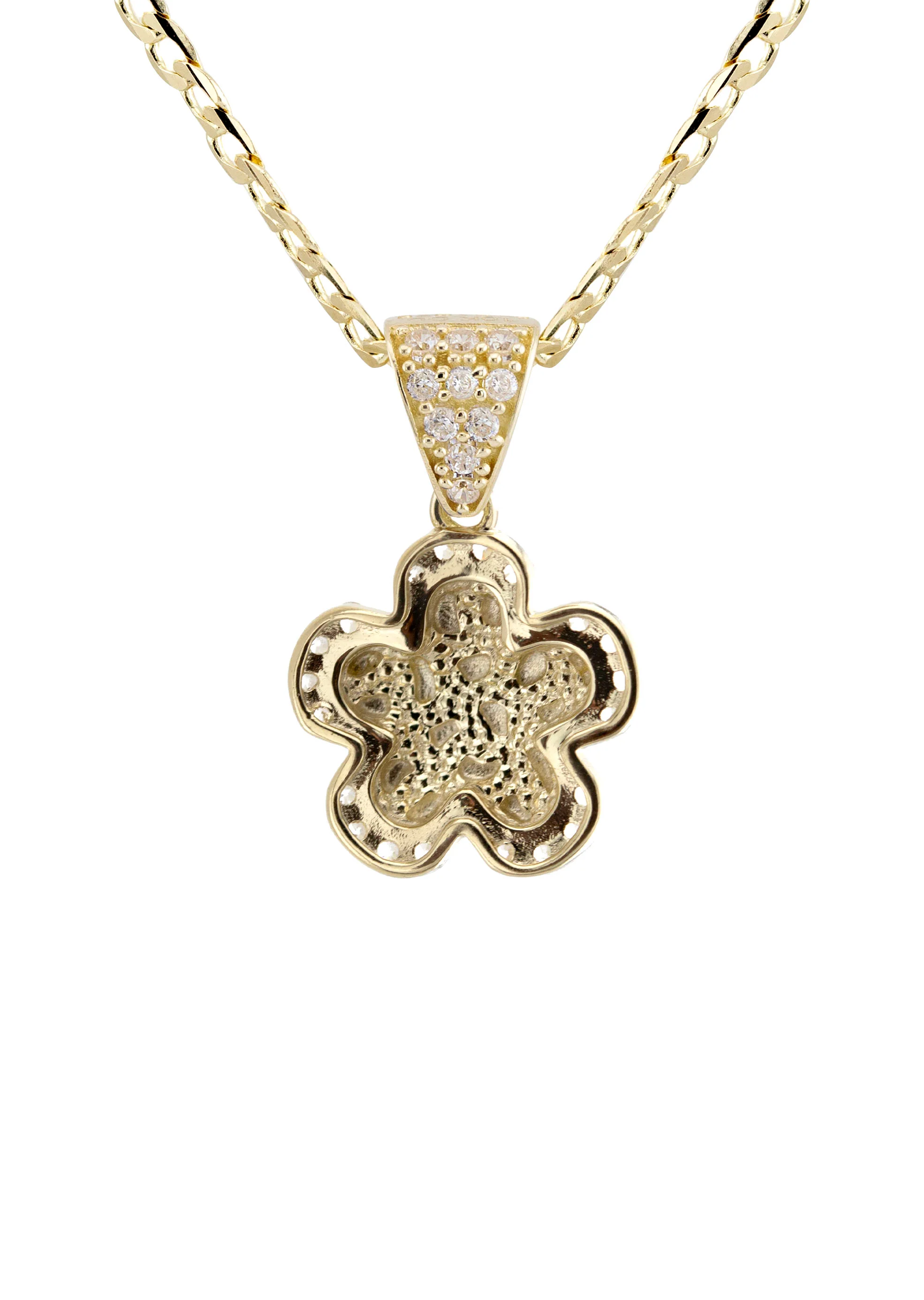 10K Yellow Gold Nugget Necklace | Appx. 1.4 - 5.4 Grams - Image 3