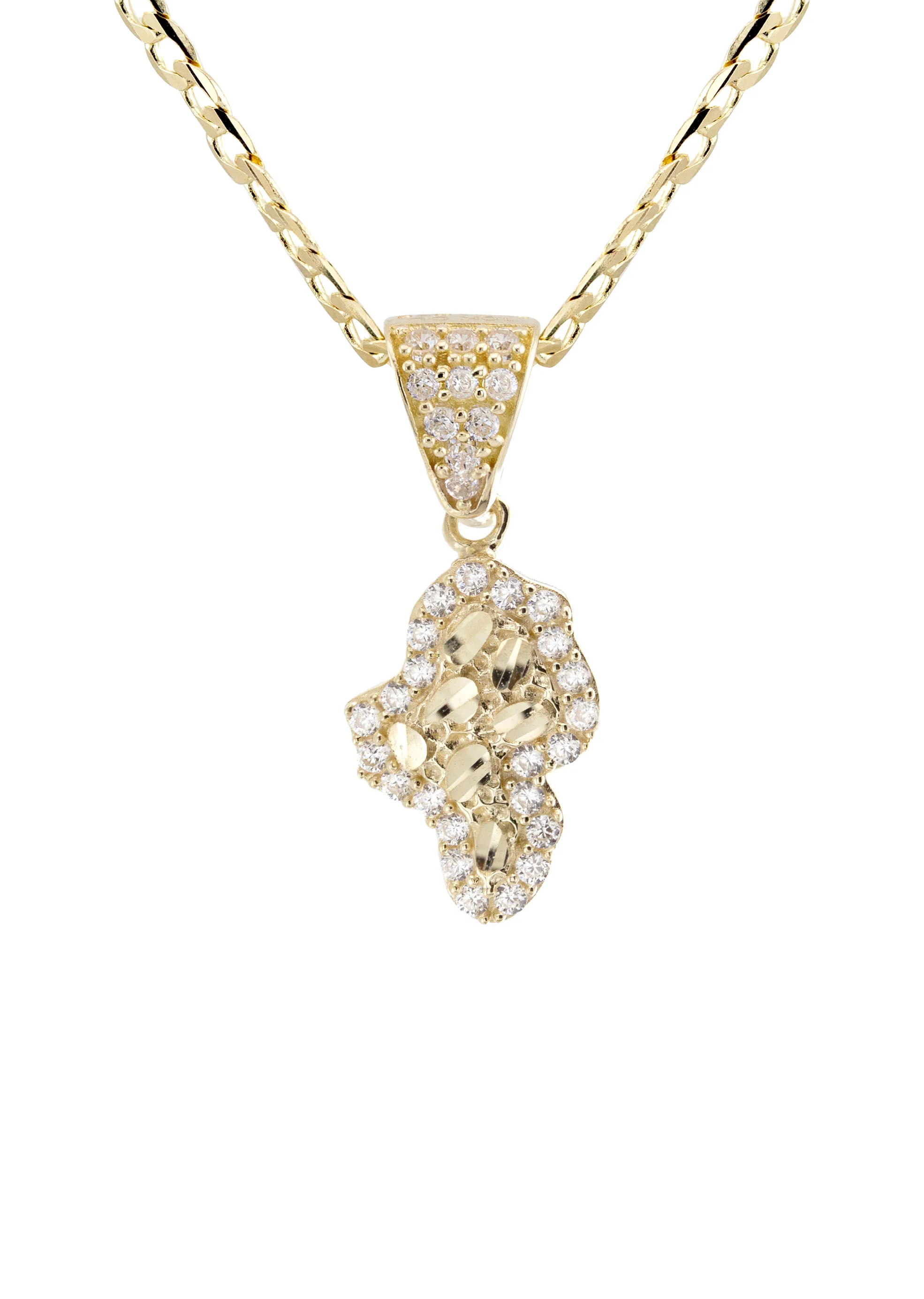 10K Yellow Gold Nugget Necklace | Appx. 1 - 5 Grams - Image 2