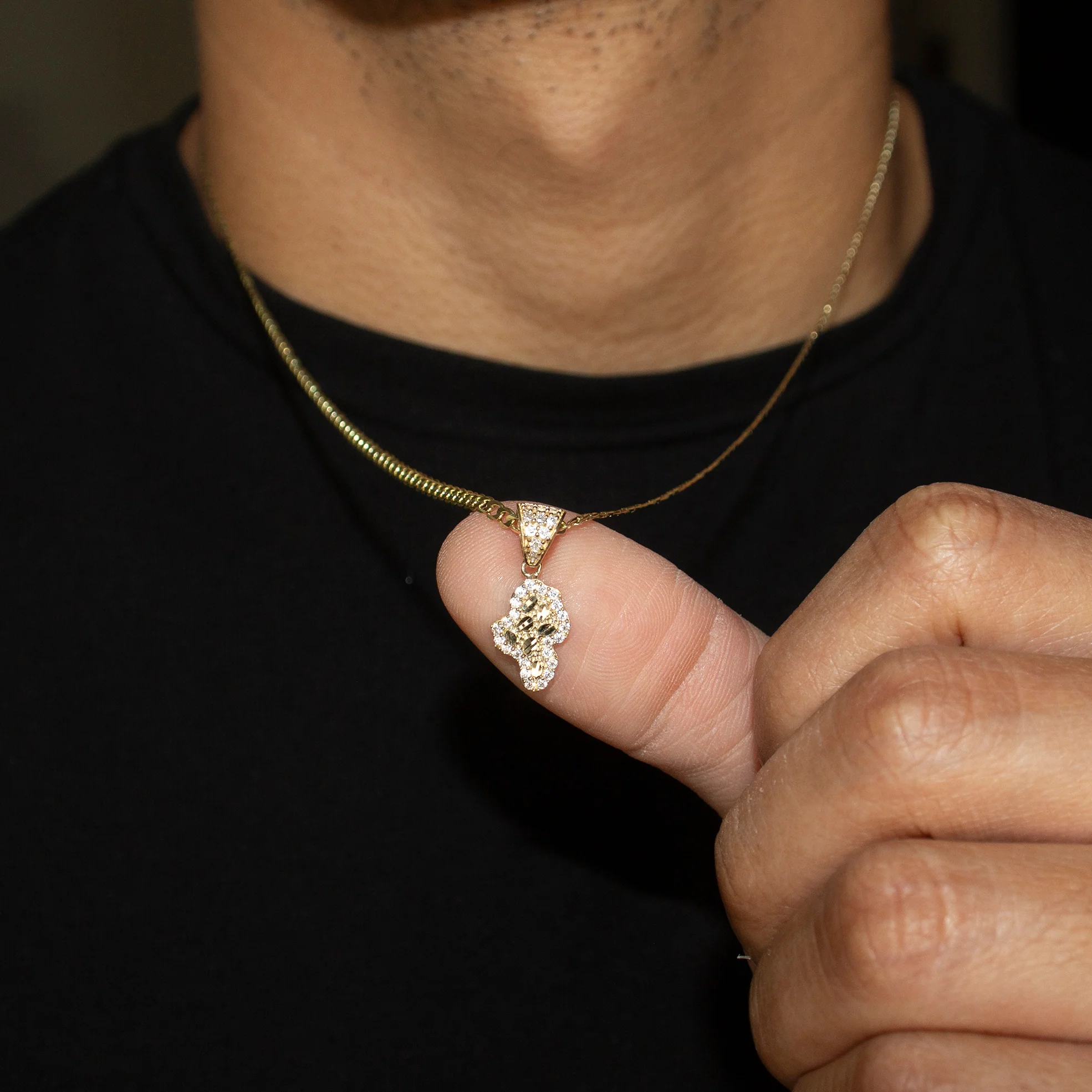 10K Yellow Gold Nugget Necklace | Appx. 1 - 5 Grams - Image 5
