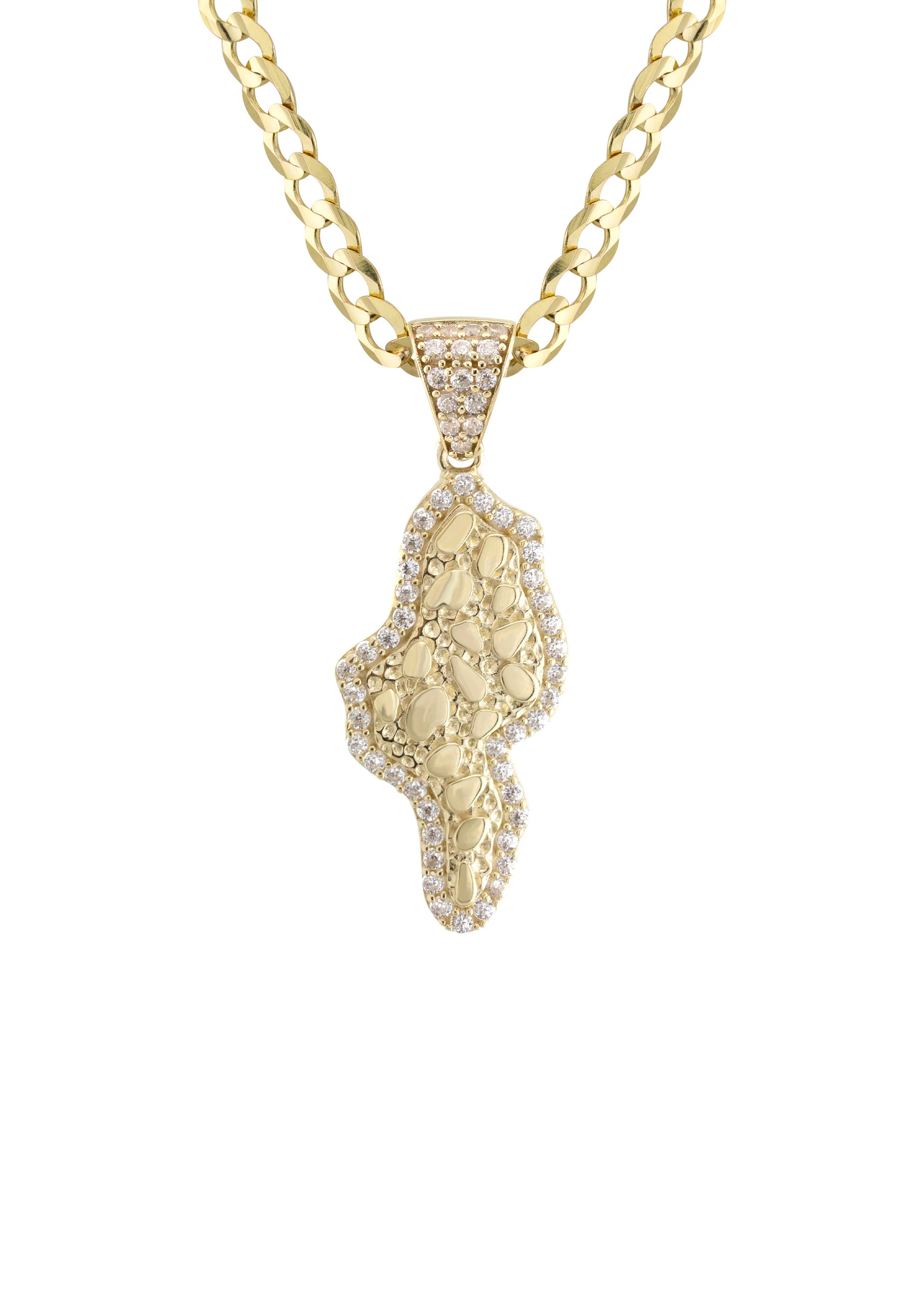 10K Yellow Gold Nugget Necklace | Appx. 2.2 - 9.2 Grams - Image 2