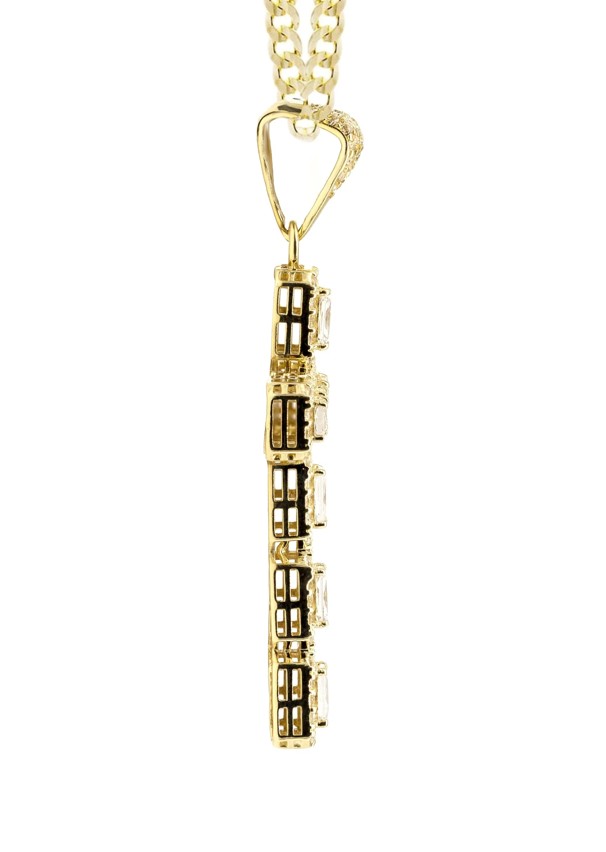 10K Yellow Gold Cross  3 Necklace | Appx. 14.7 Grams - Image 3