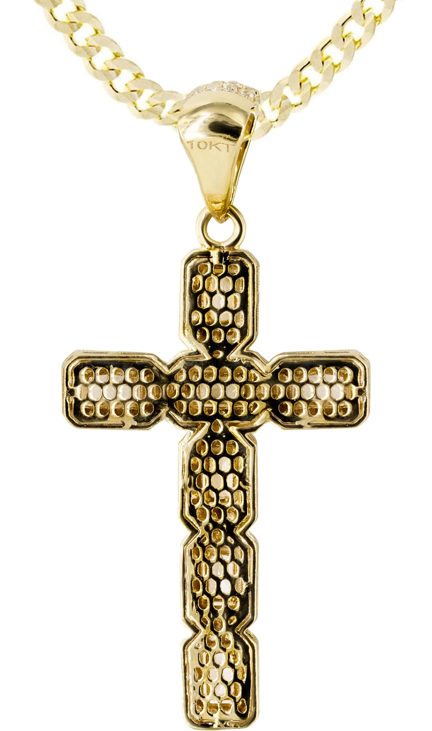 10K Yellow Gold Cross  3 Necklace | Appx. 14.7 Grams - Image 4