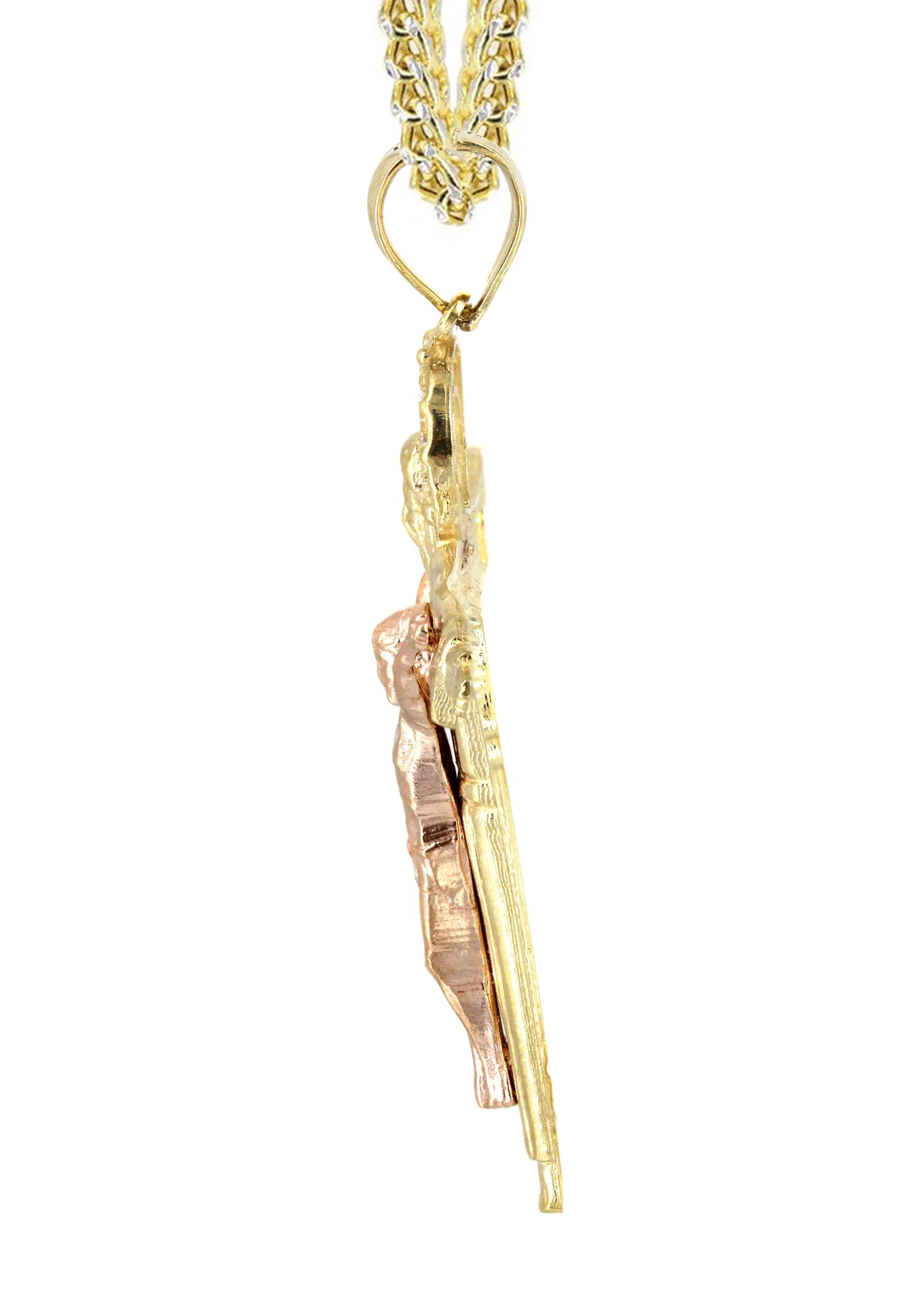 10K Yellow Gold Cross / Crucifix Necklace | Appx. 14.3 Grams - Image 4