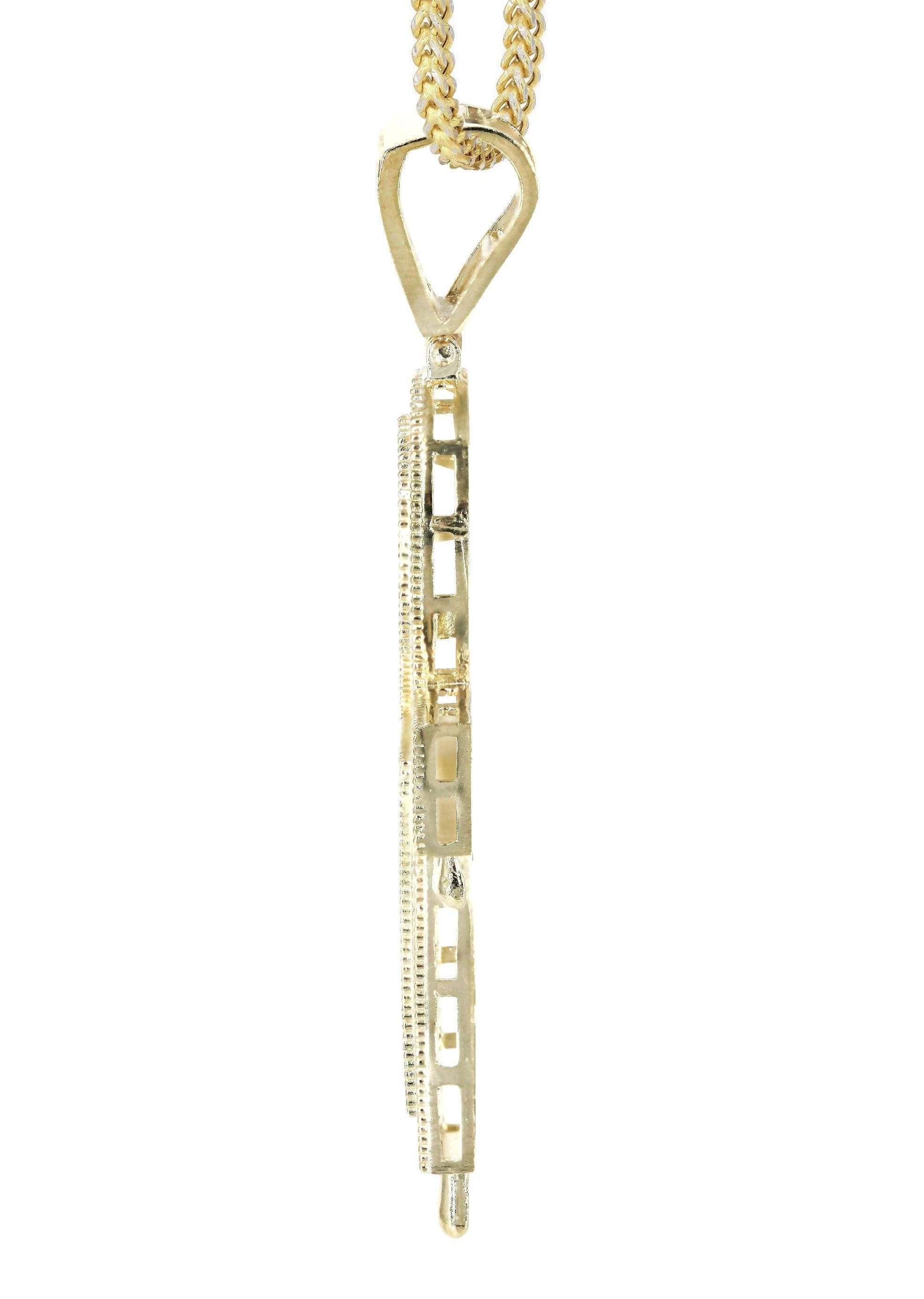 10K Yellow Gold   Melting Ankh Necklace | Appx. 15.7 Grams - Image 4