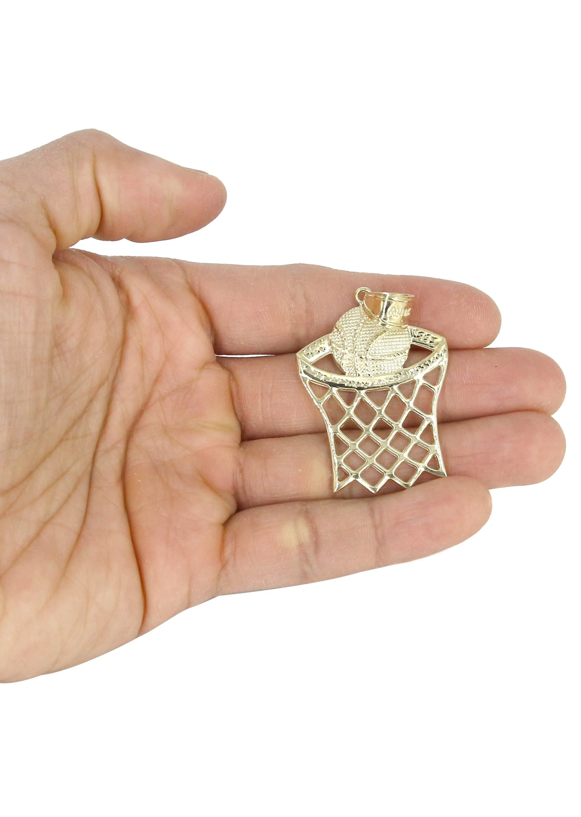 10K Yellow Gold Basketball Necklace | Appx. 14.7 Grams - Image 5