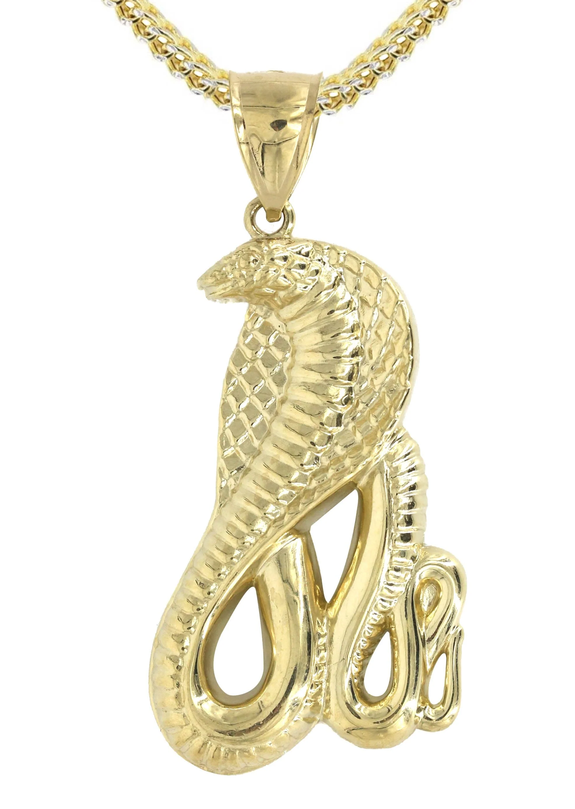10K Yellow Gold Cobra Necklace | Appx. 21.7 Grams - Image 2
