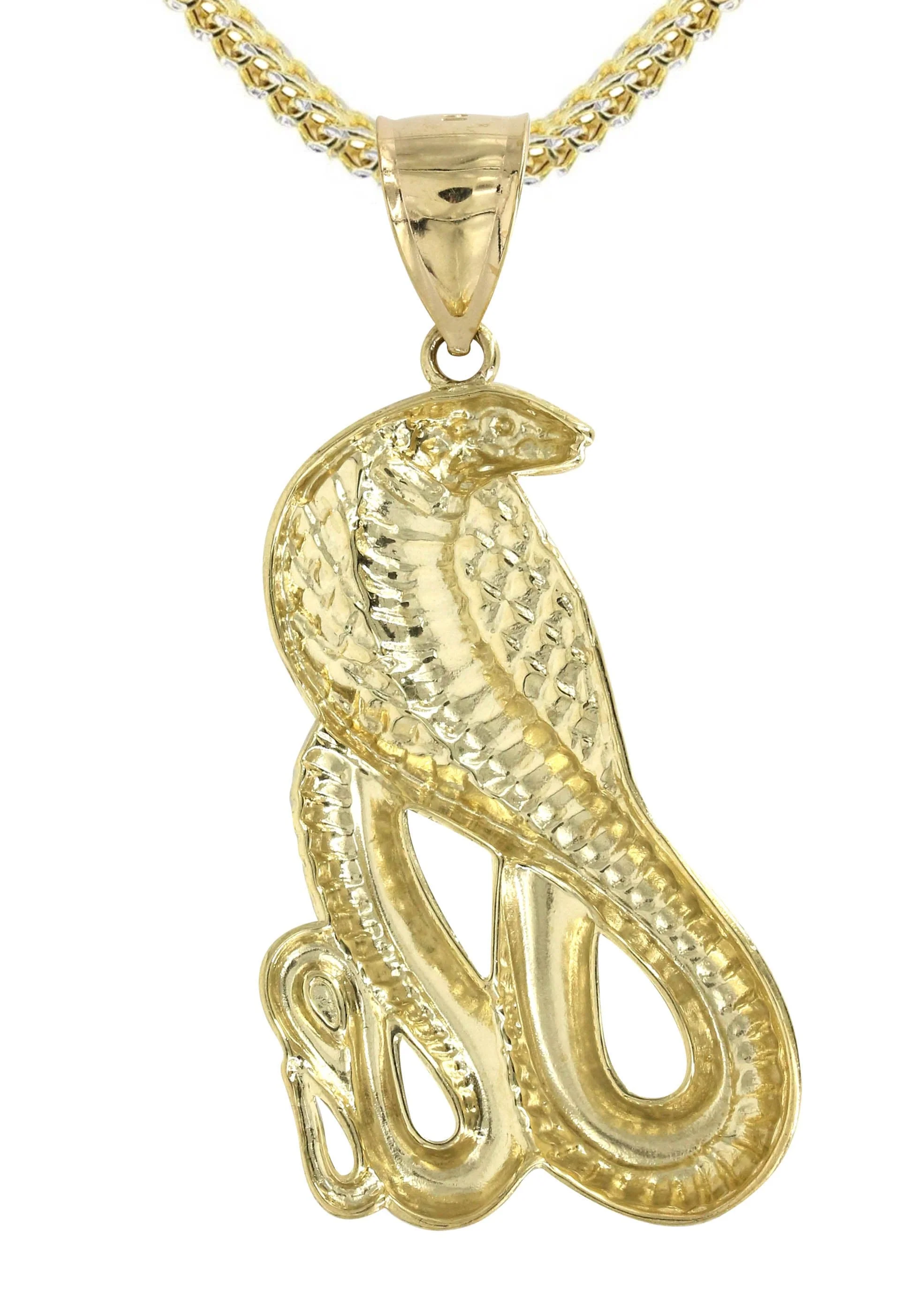 10K Yellow Gold Cobra Necklace | Appx. 21.7 Grams - Image 3